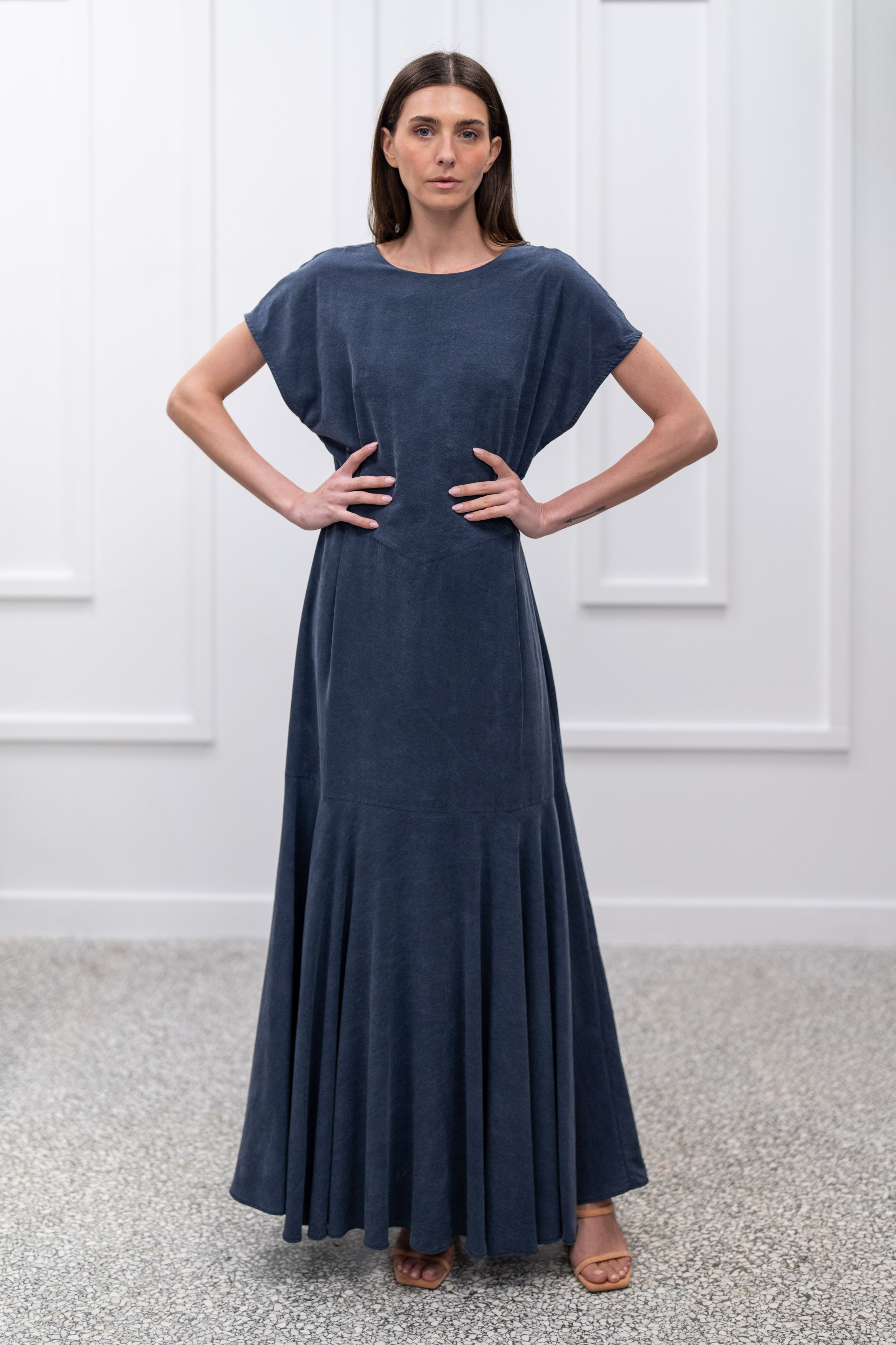 Oleander Dress - Navy Blue