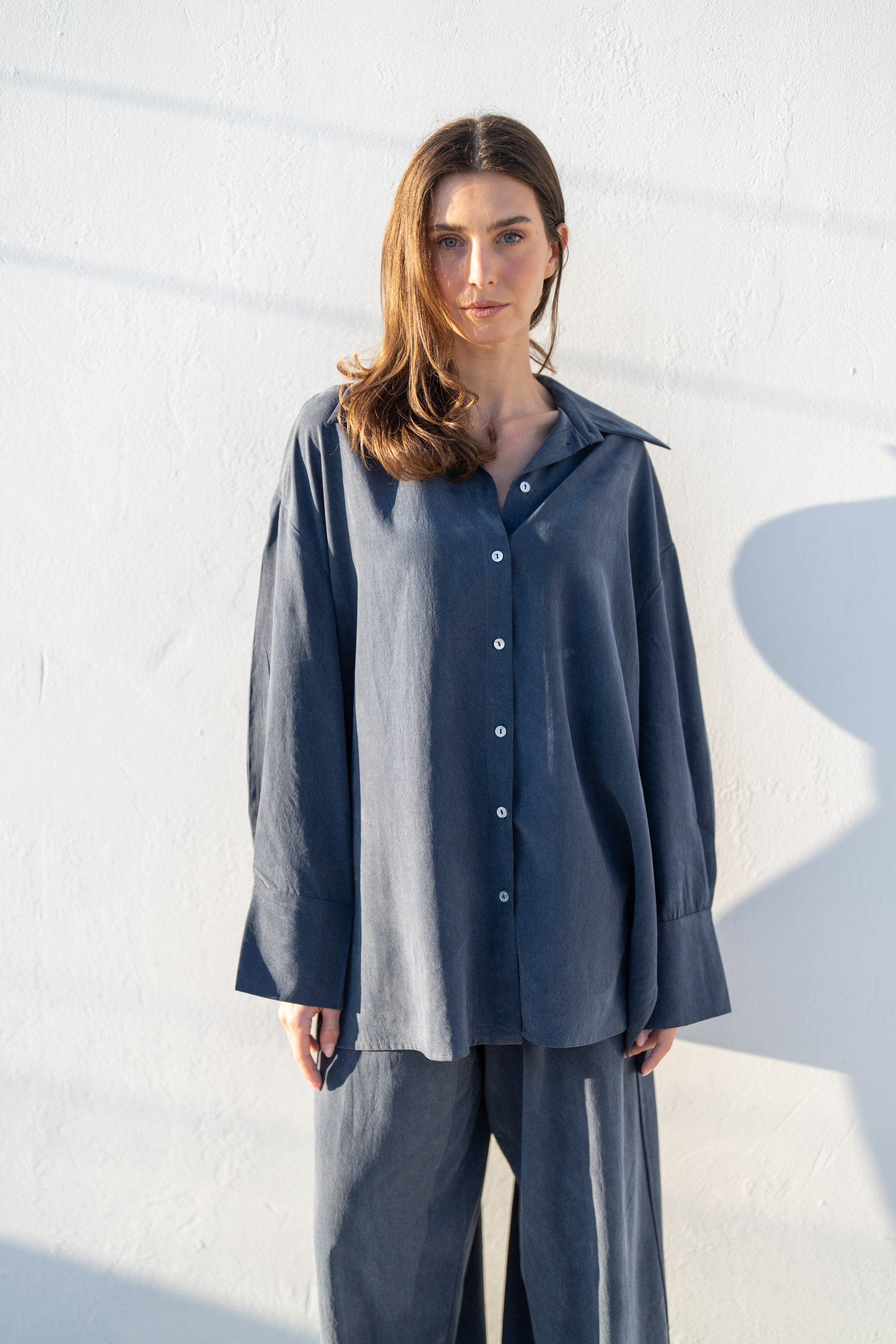 Kalmia Shirt - Navy Blue