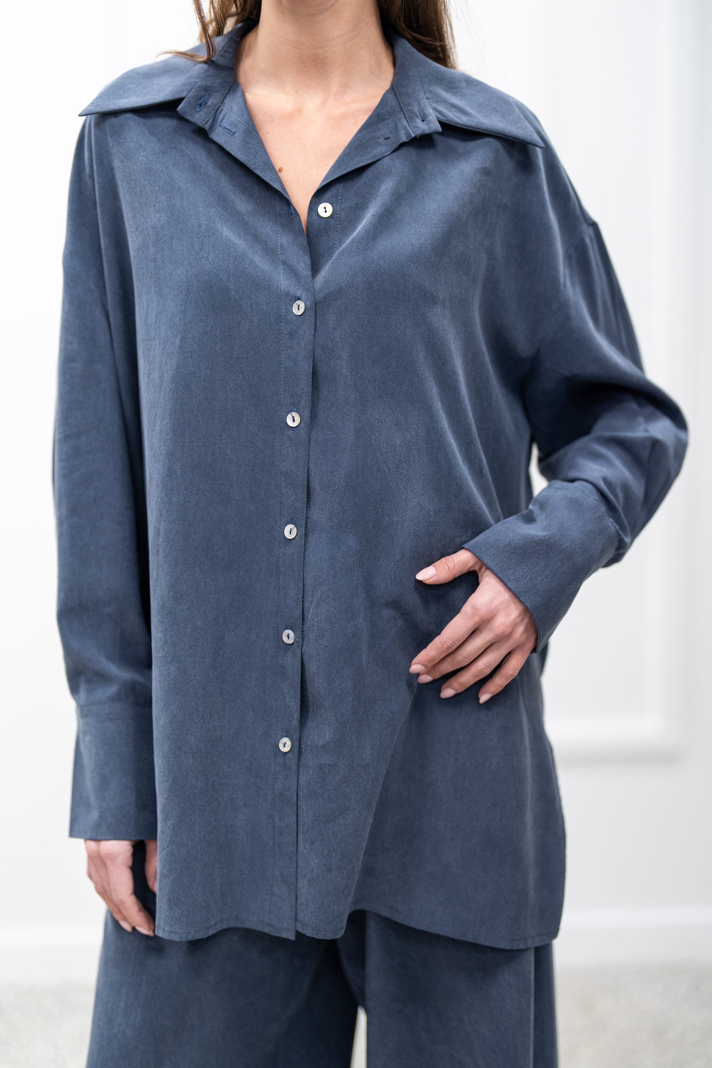 Kalmia Shirt - Navy Blue