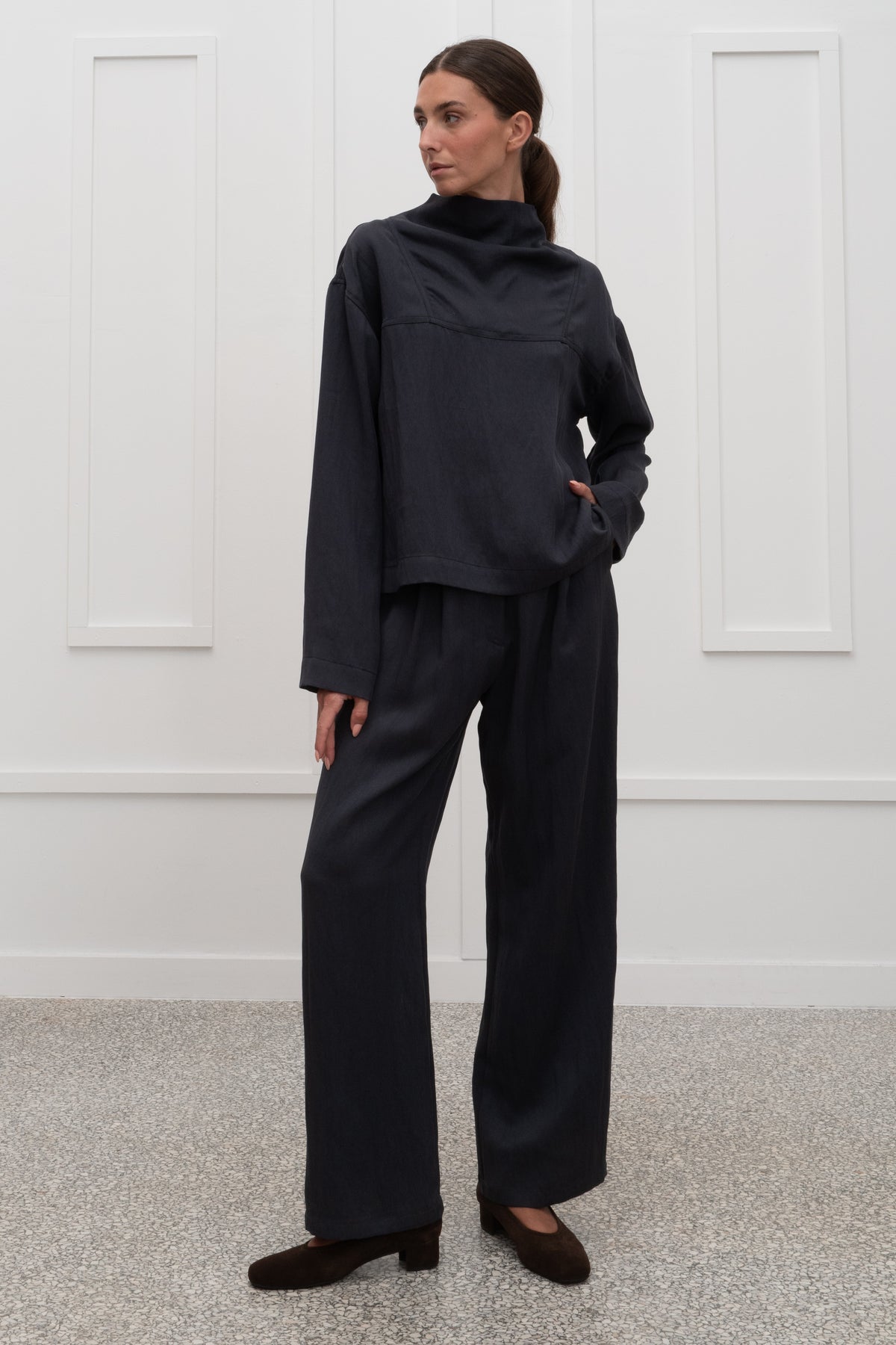 Cleo Pants - Navy Blue