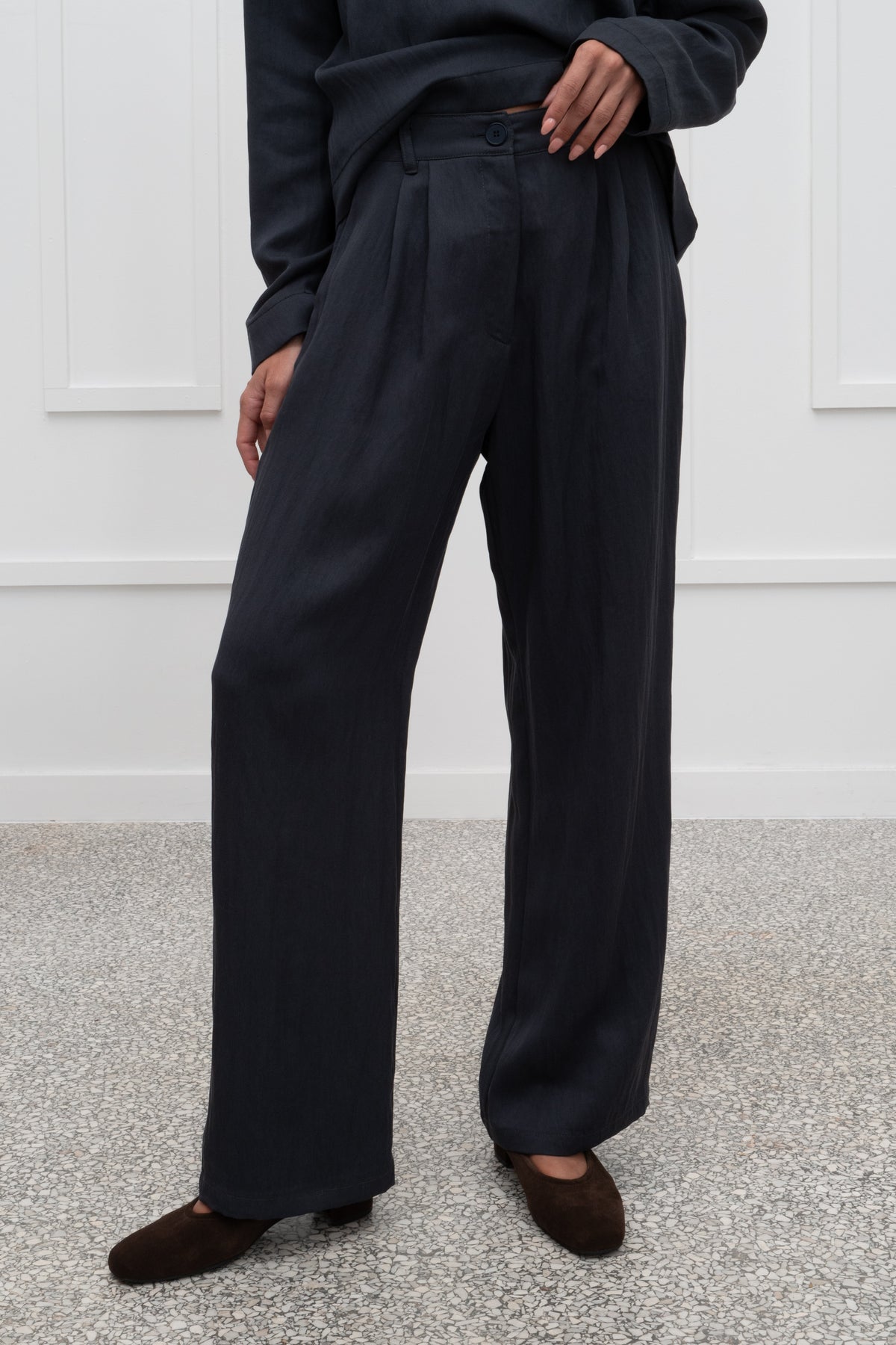 Cleo Pants - Navy Blue