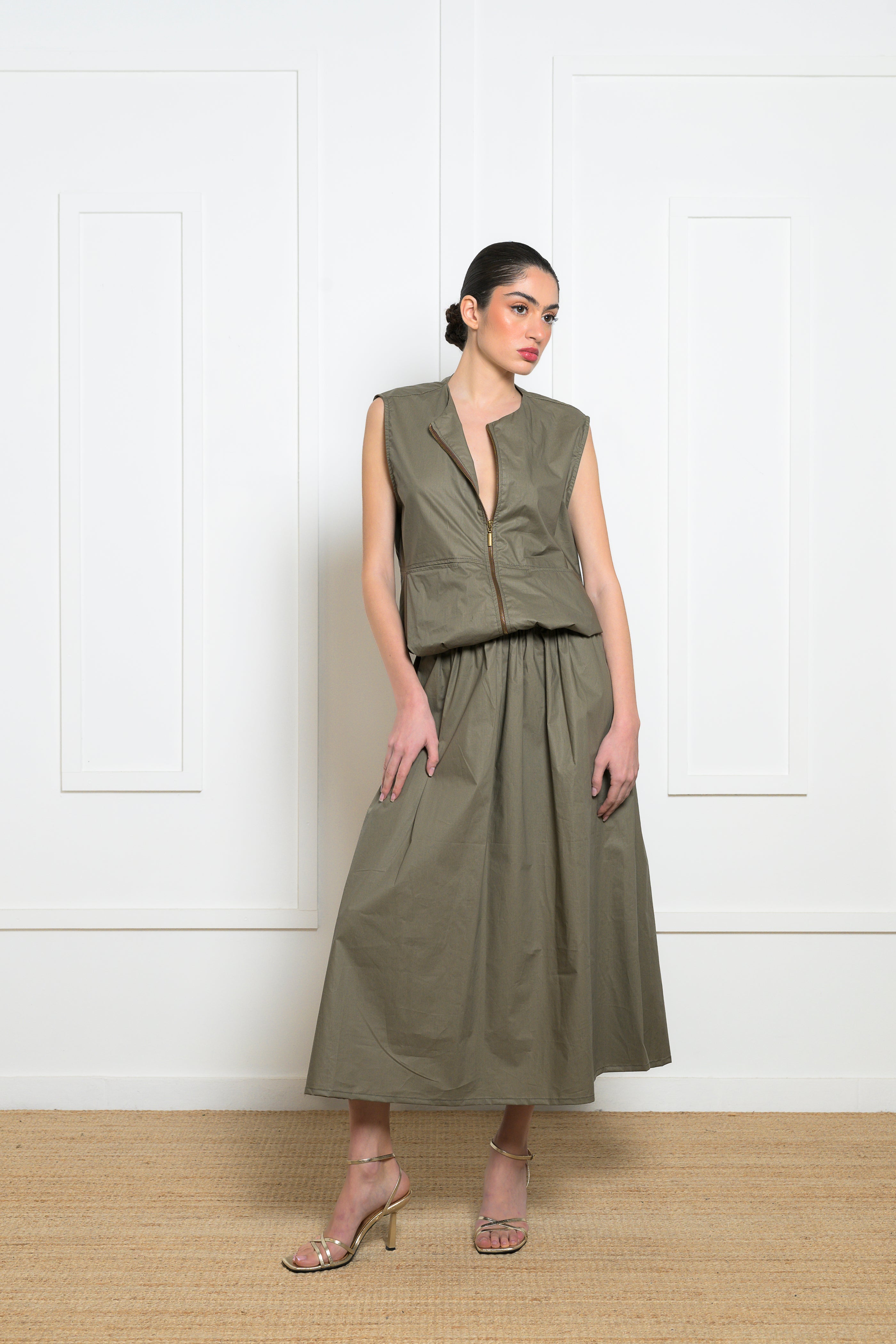Aster Skirt - Khaki