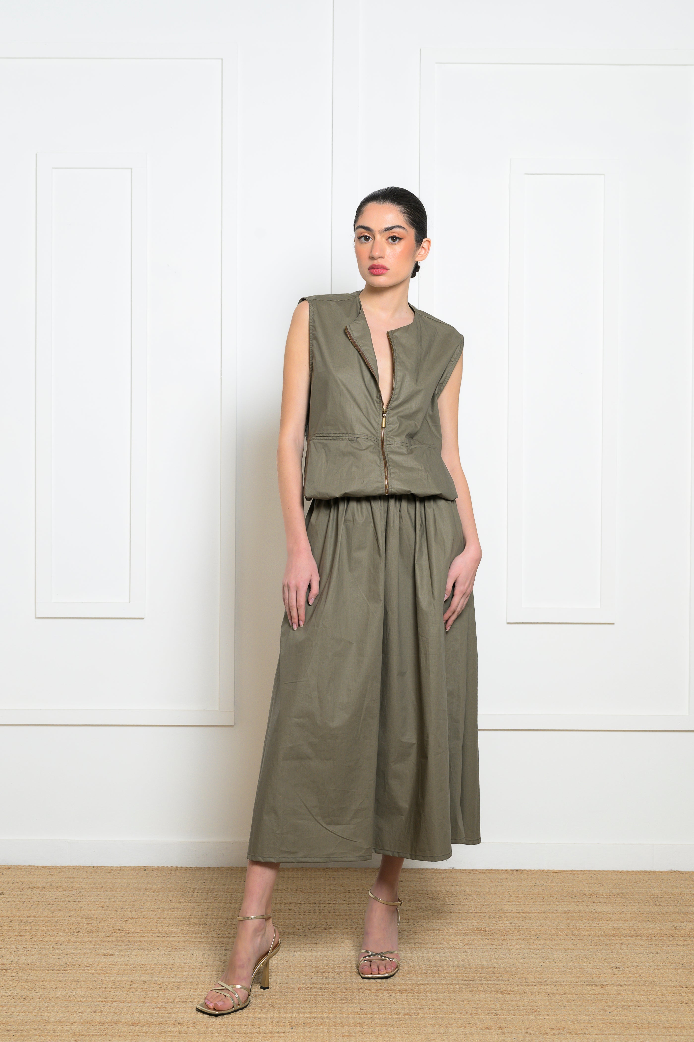 Aster Skirt - Khaki