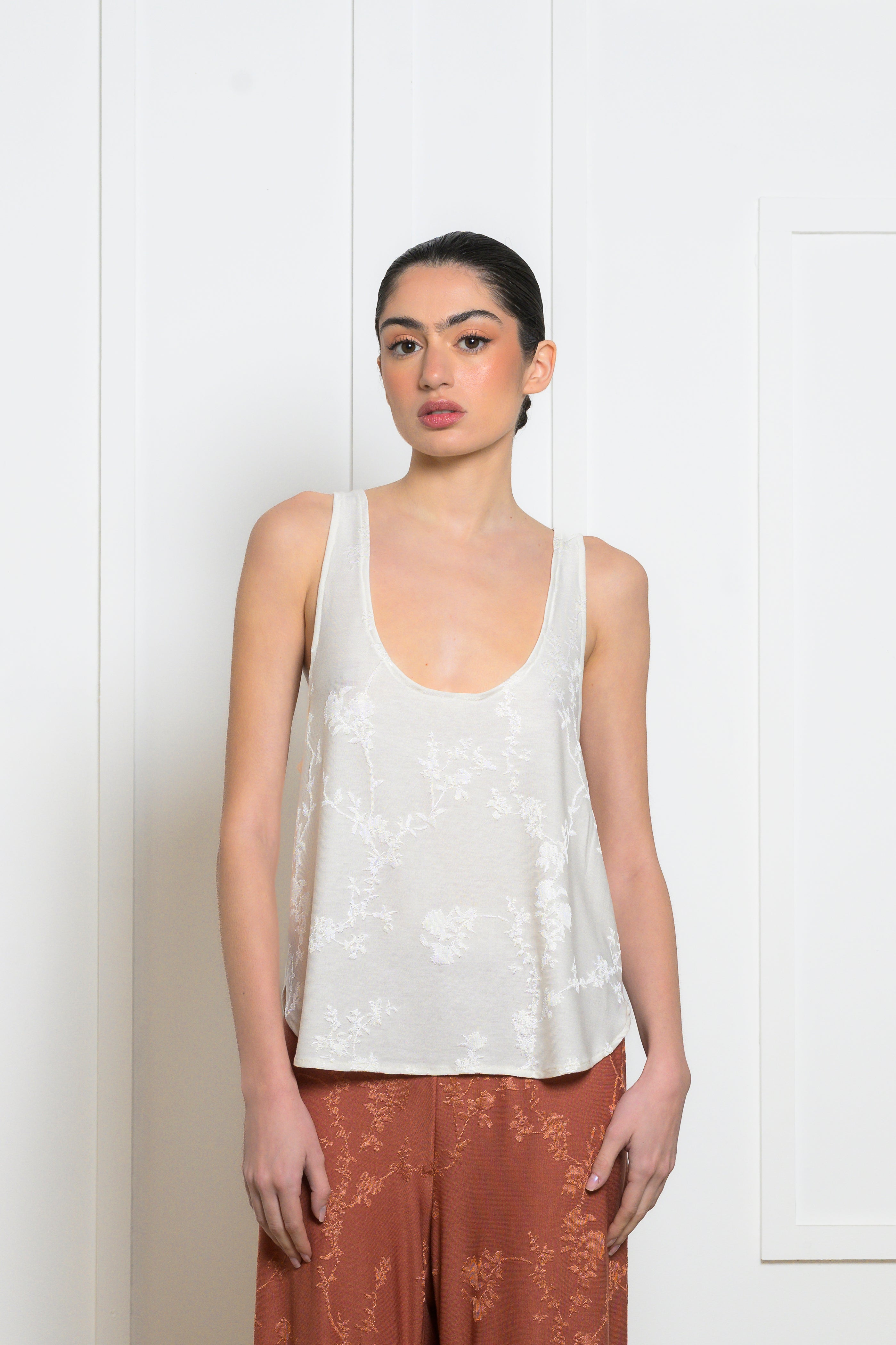 Camellia Top - White