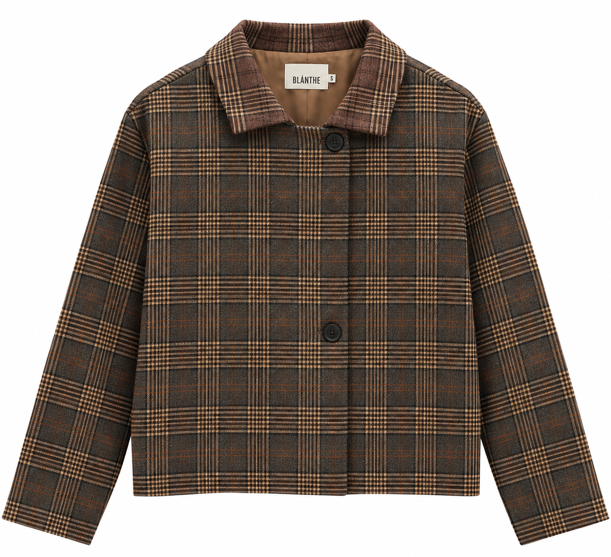 Vivienne Plaid Blazer - Grey