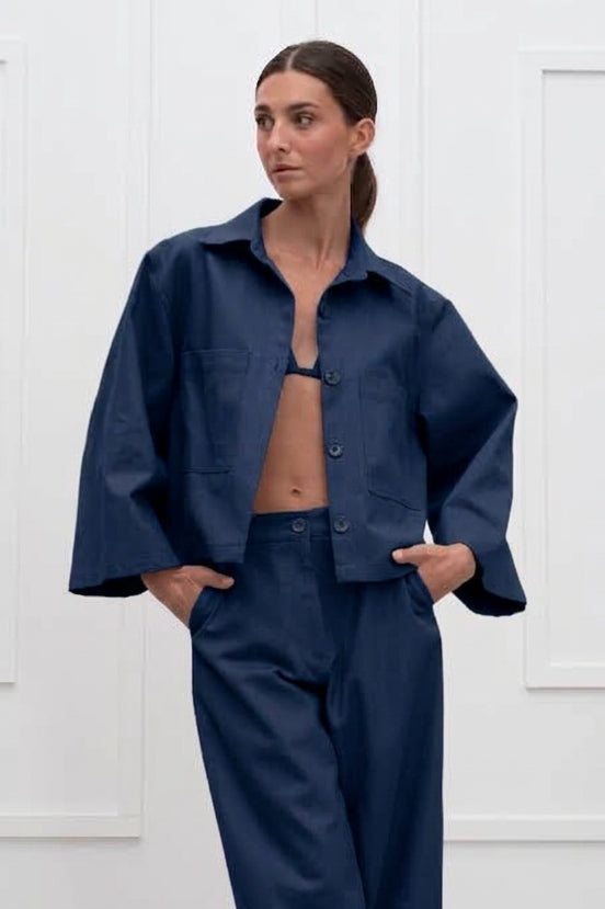 Simone Jacket - Navy Blue