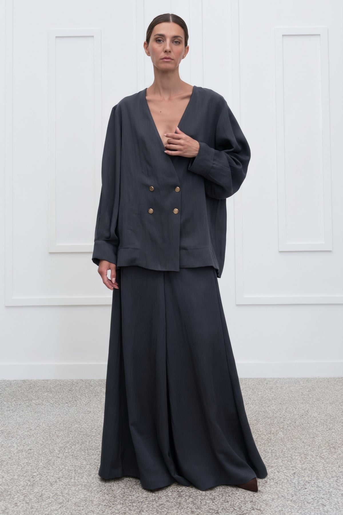 Kathrene Blazer - Navy Blue
