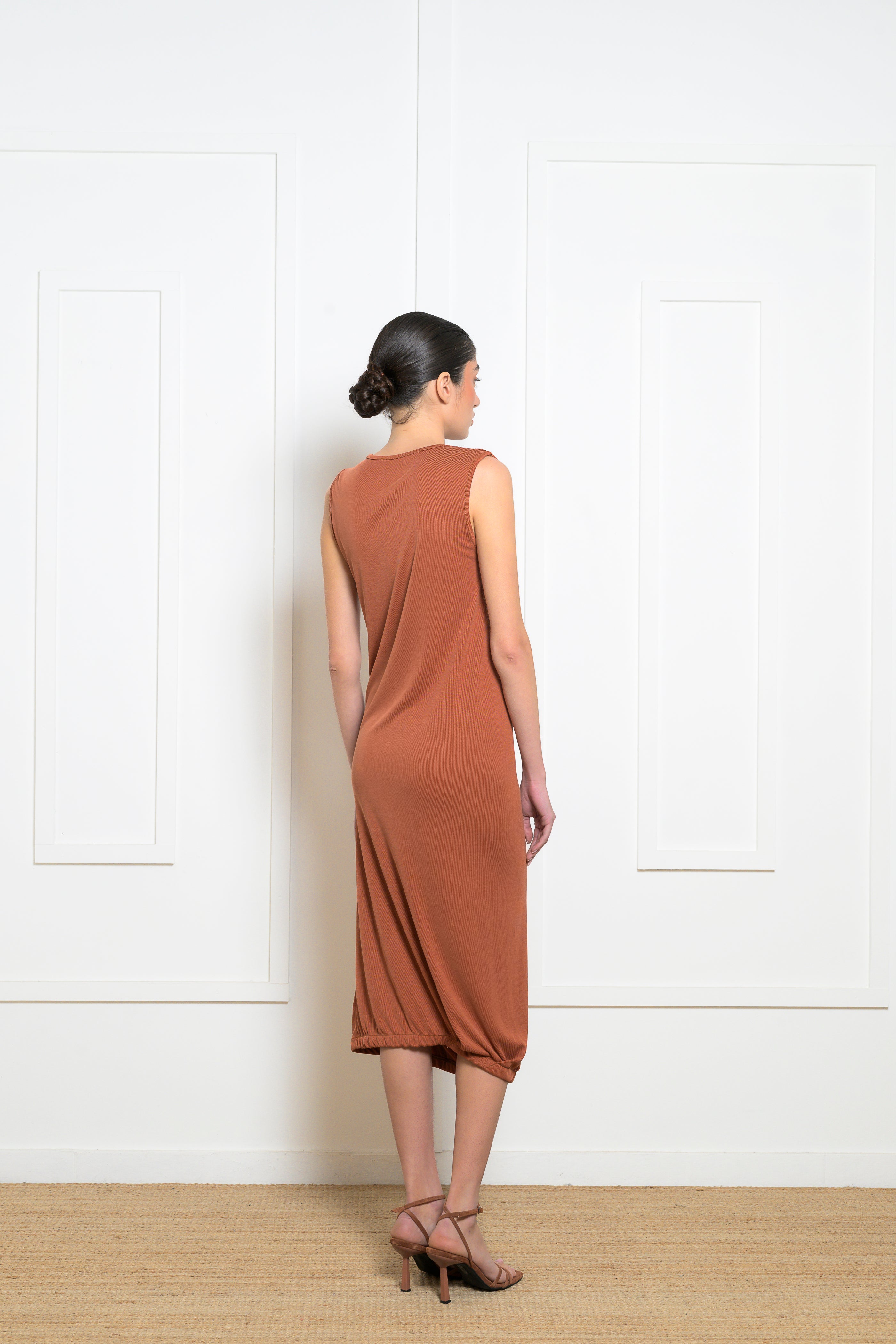 Hellebore Dress - Burnt Orange