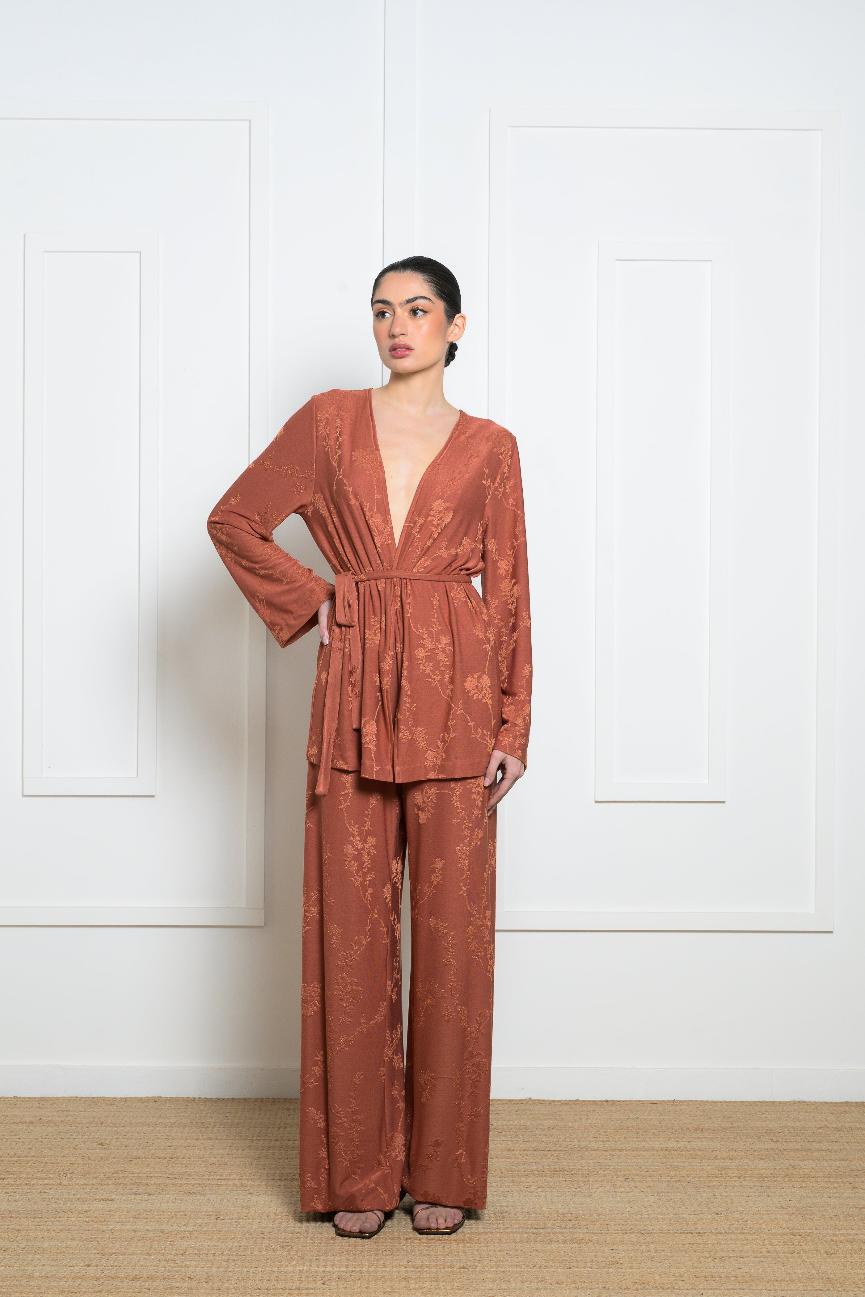 Iris Kimono - Salmon