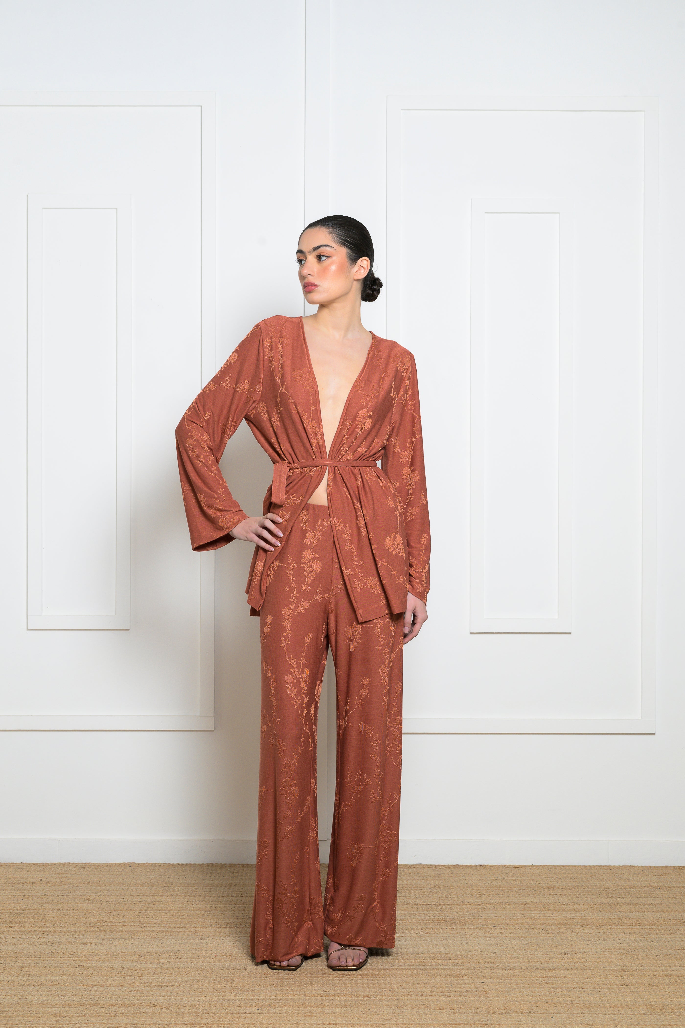 Iris Kimono - Salmon