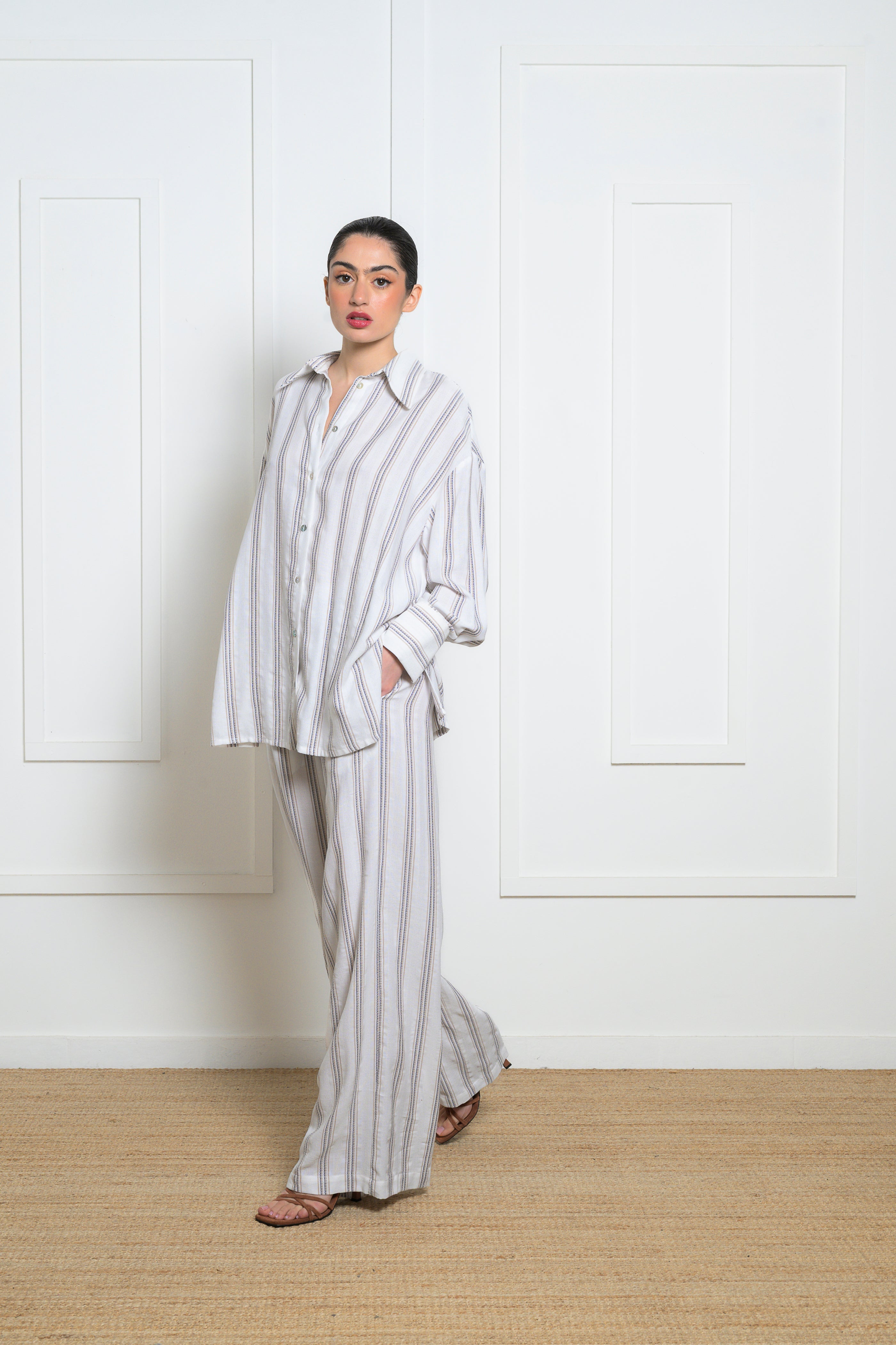 Kalmia Shirt - Striped Blue