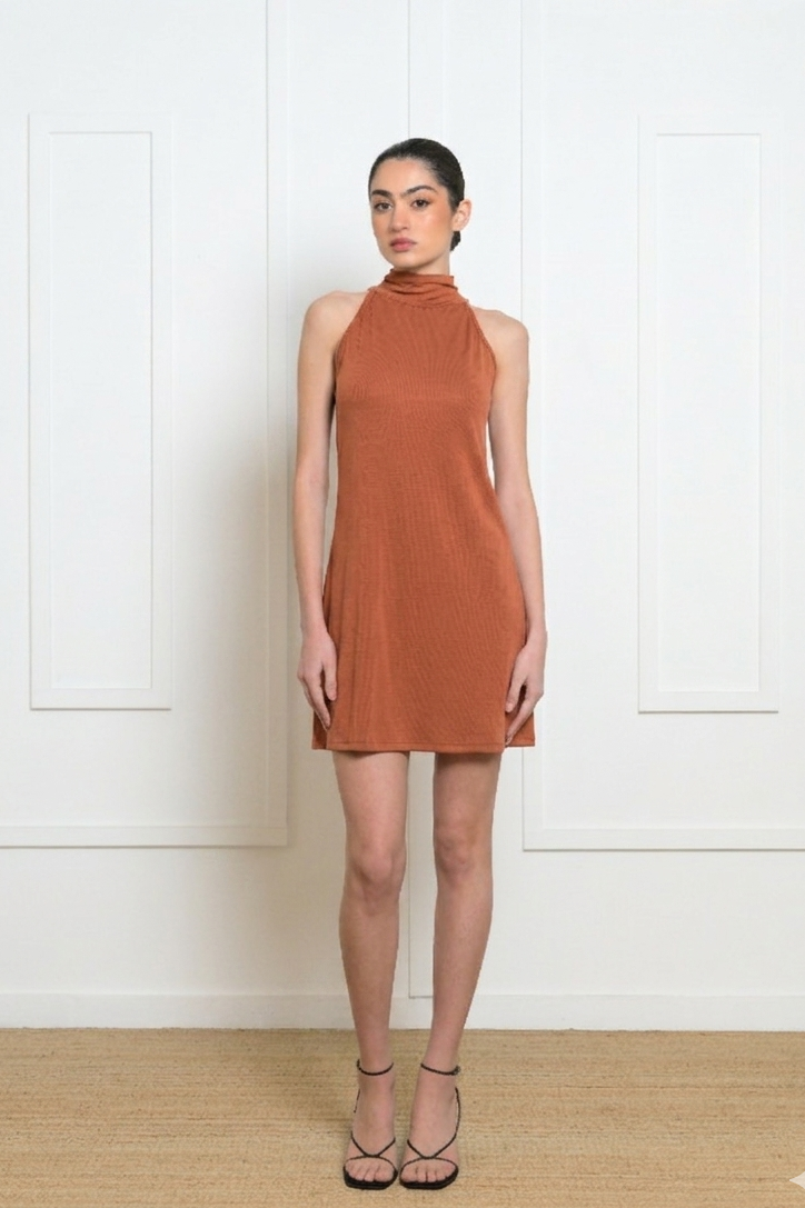 Monarda Dress - Burnt Orange