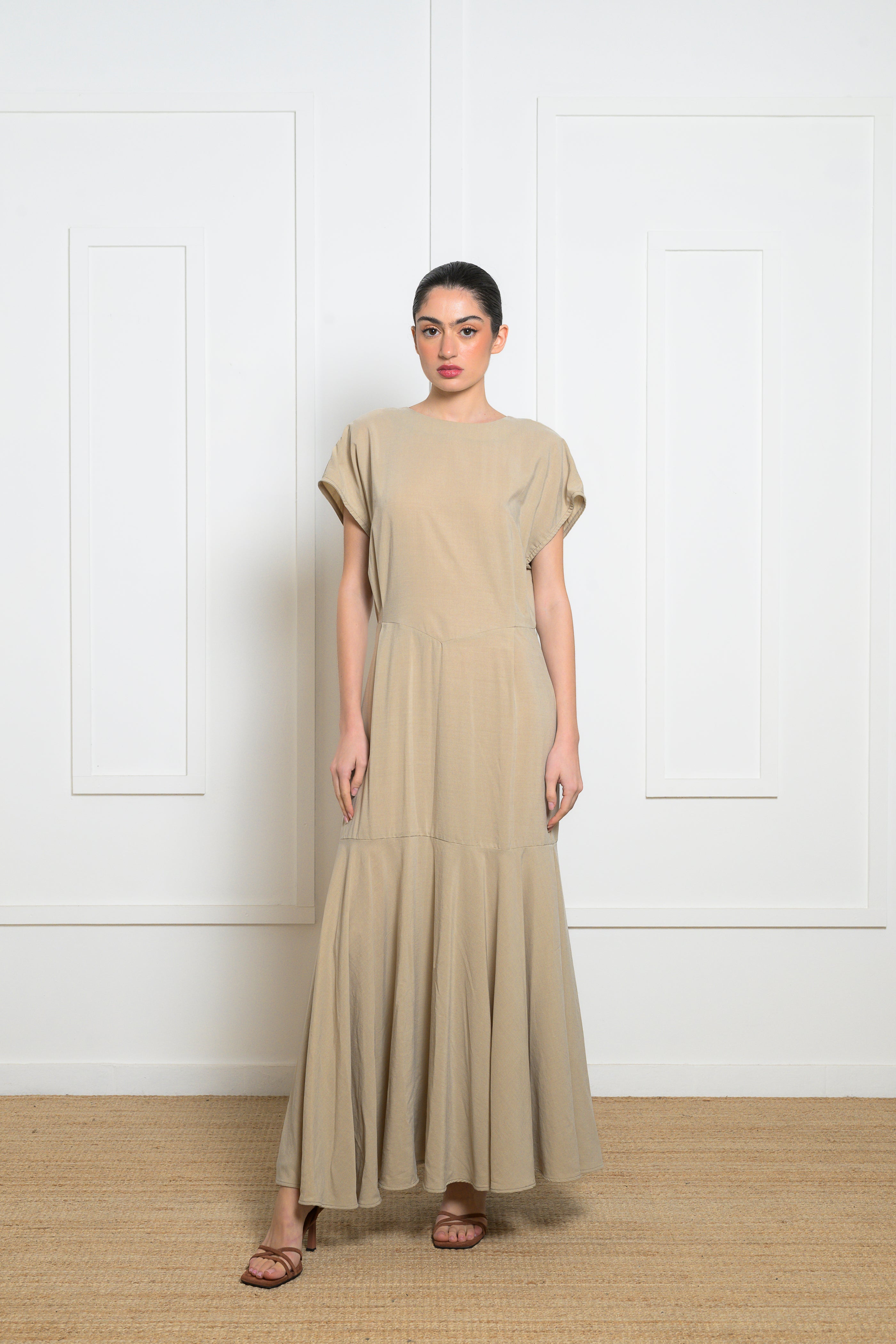 Oleander Dress - Greige