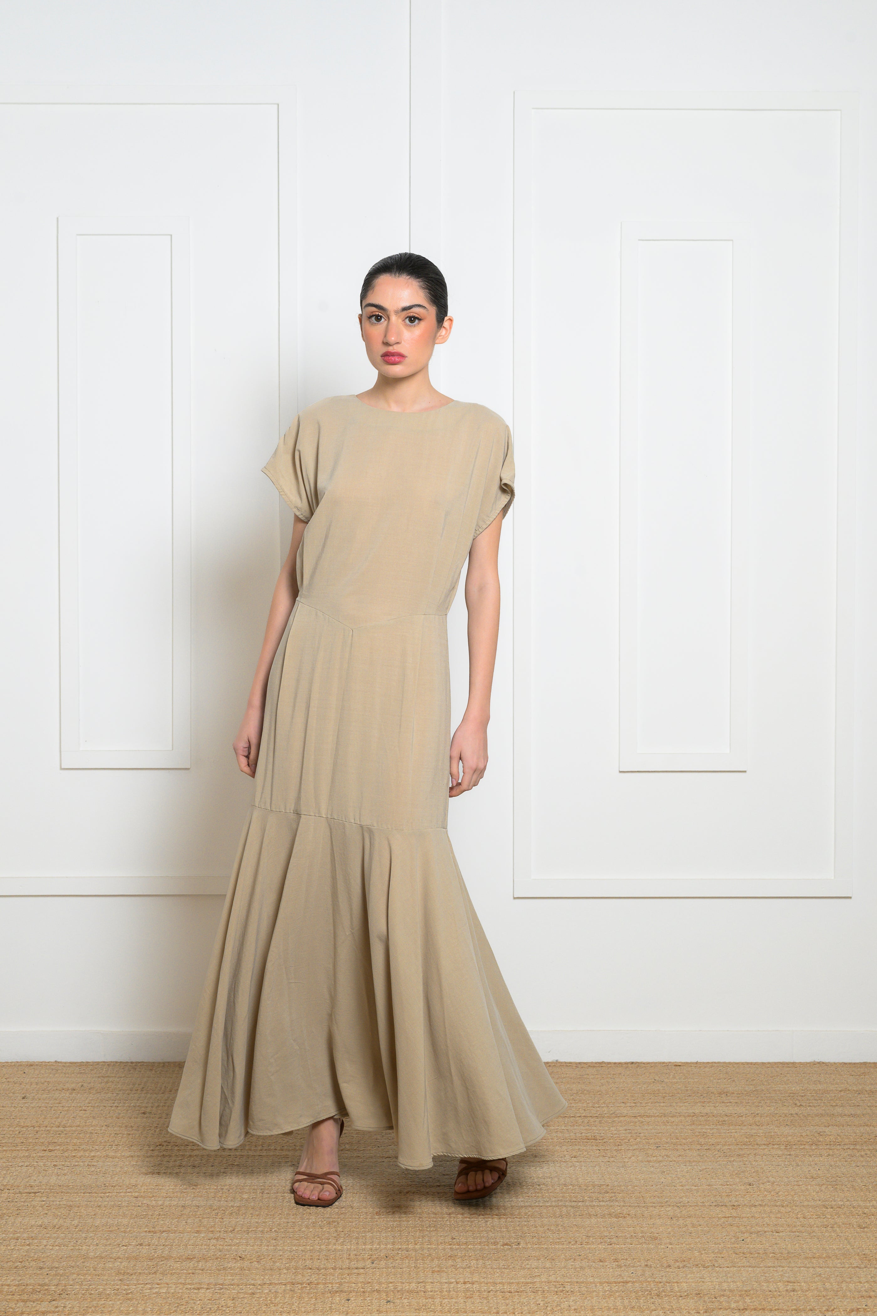 Oleander Dress - Greige