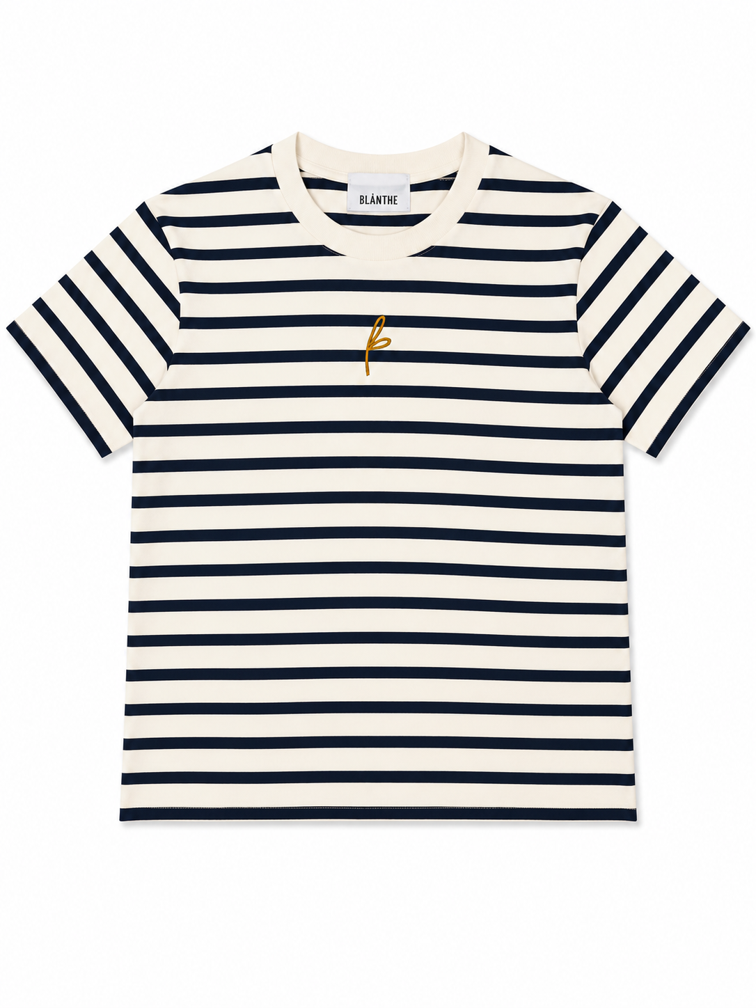 B T-shirt - Marine/White