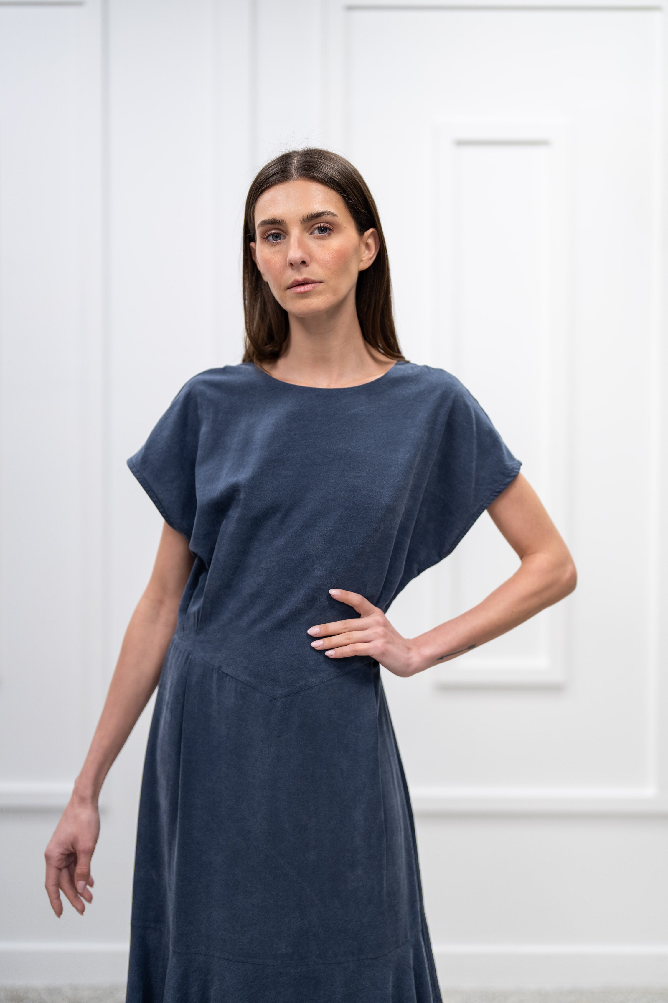 Oleander Dress - Navy Blue