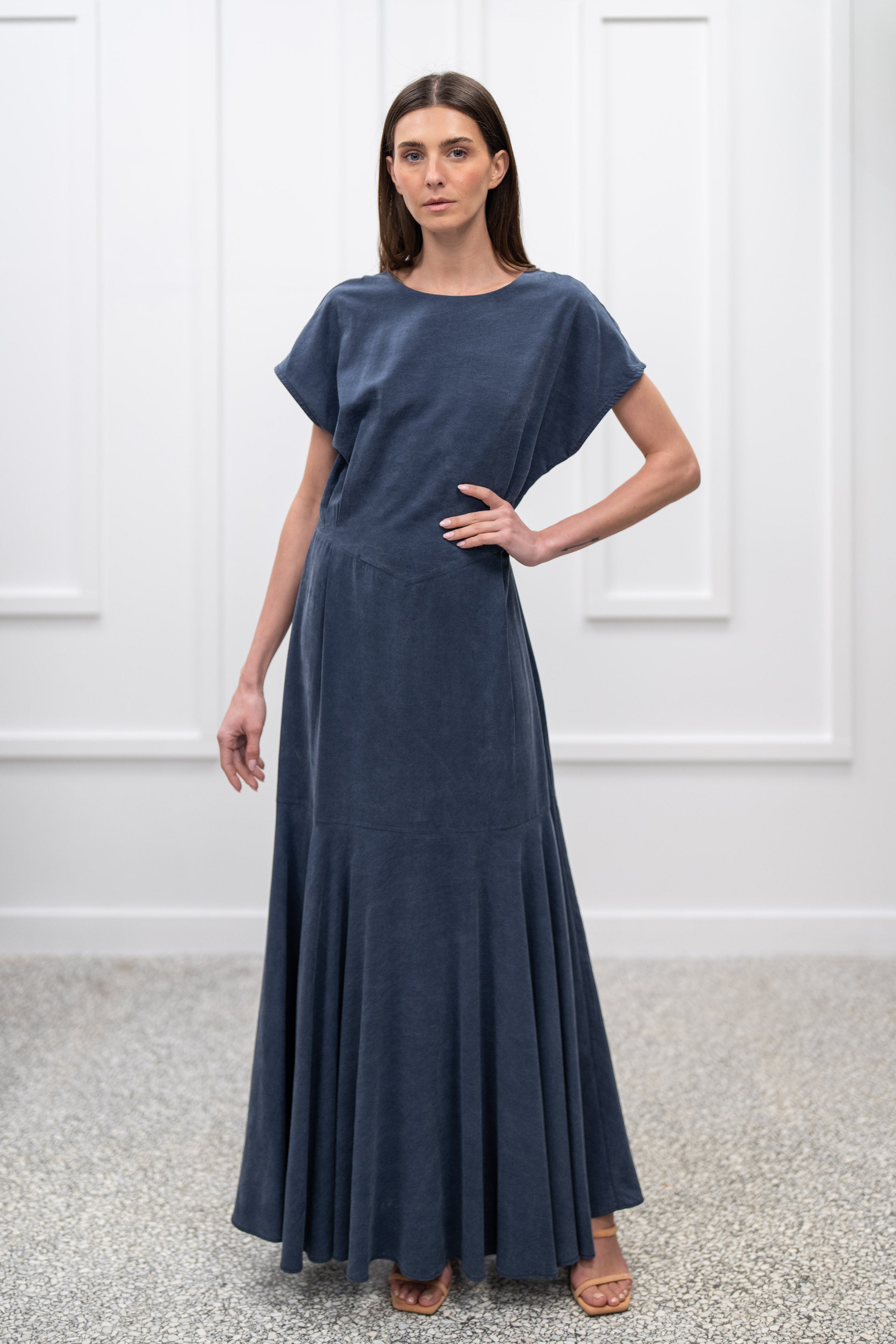 Oleander Dress - Navy Blue