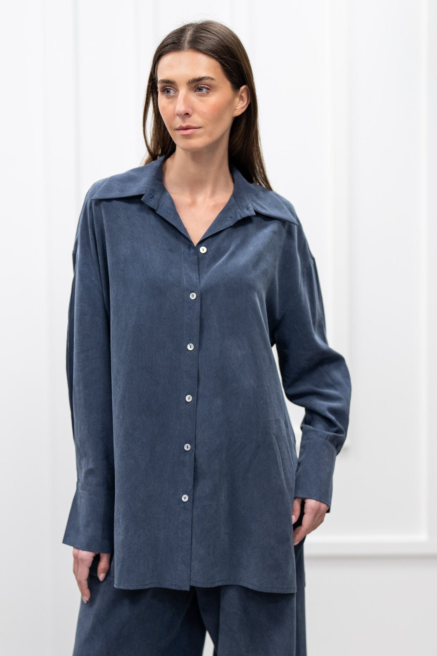 Kalmia Shirt - Navy Blue