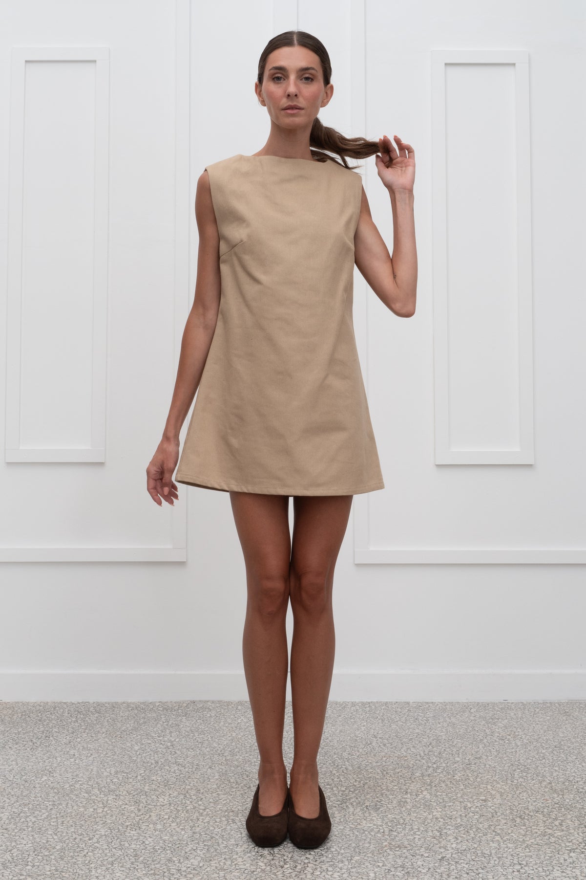 Amelia Dress - Beige