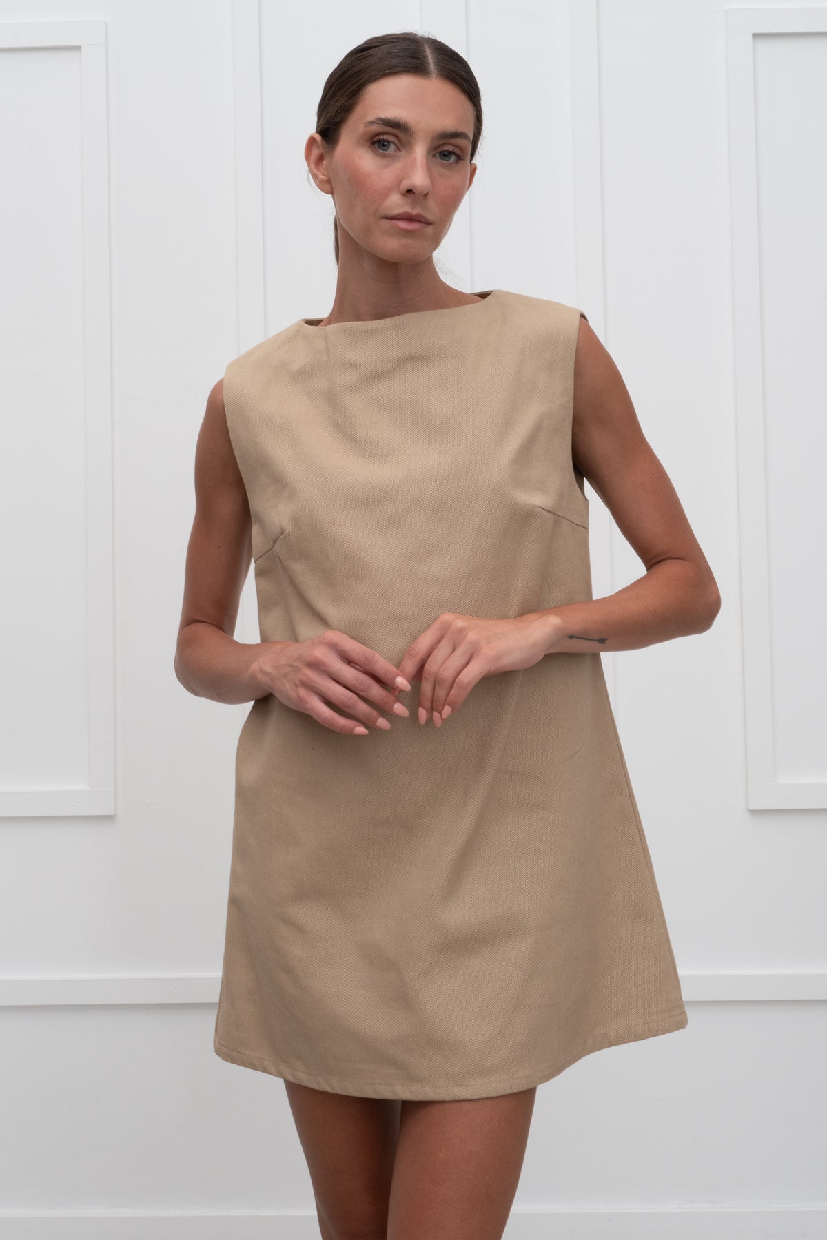 Amelia Dress - Beige