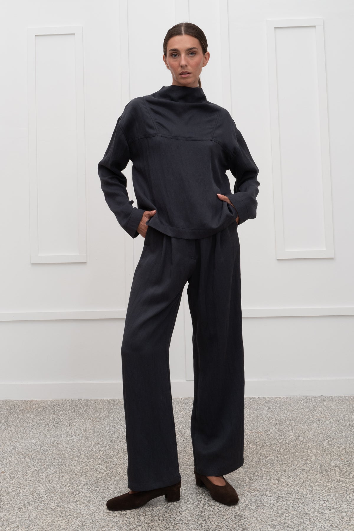 Cleo Pants - Navy Blue