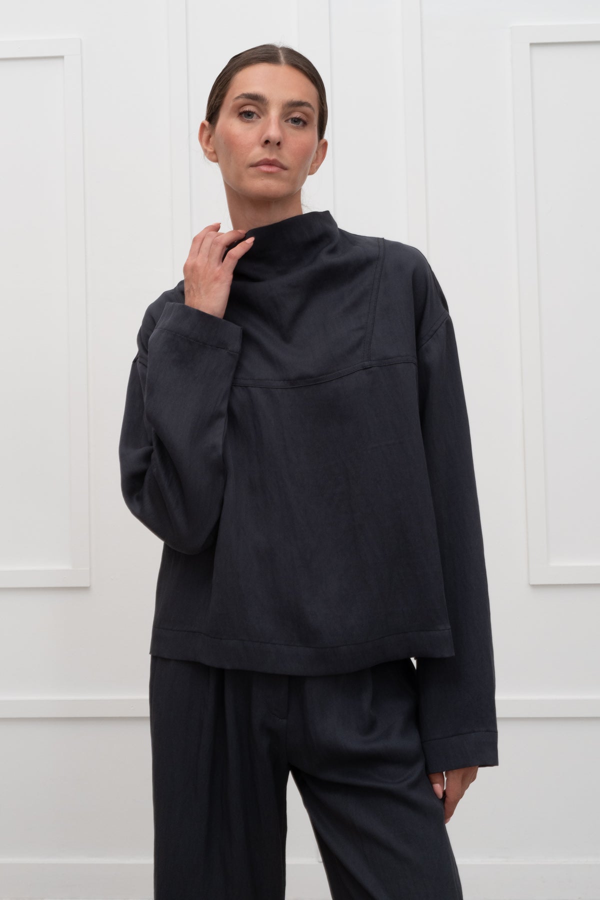 Marguerite Top - Navy Blue