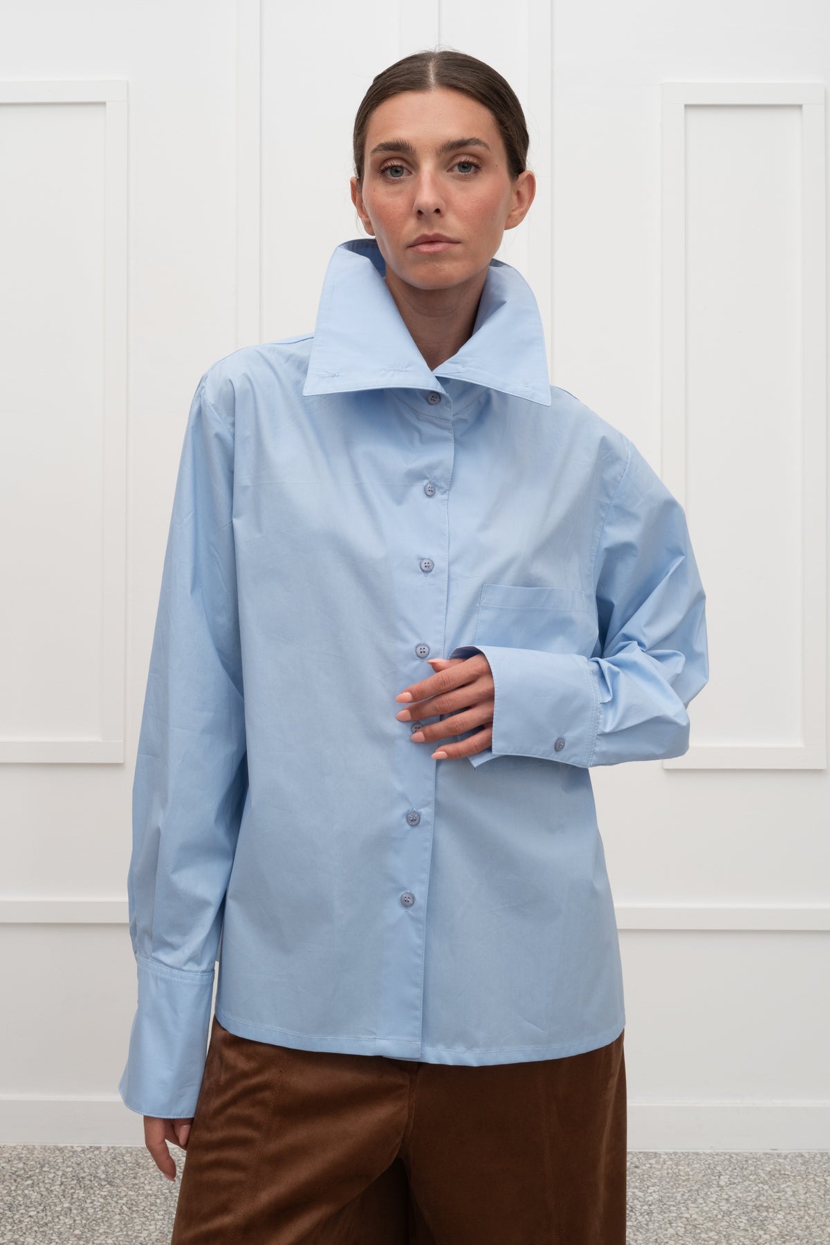 Gisele Shirt - Baby Blue