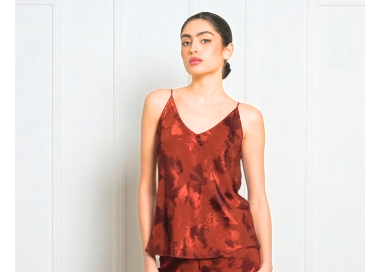 Cosmos Top - Burnt Orange