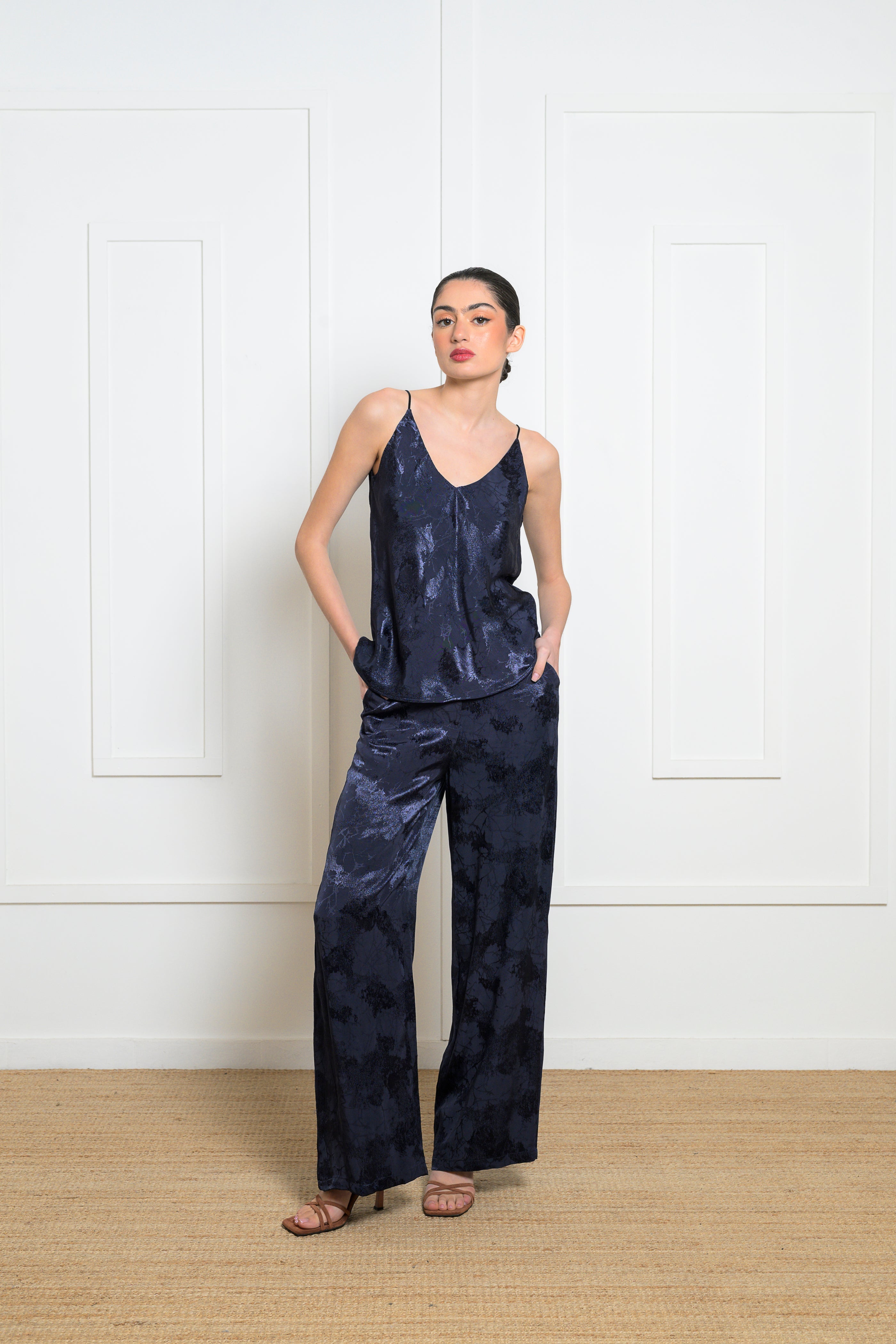 Cosmos Top - Navy Blue