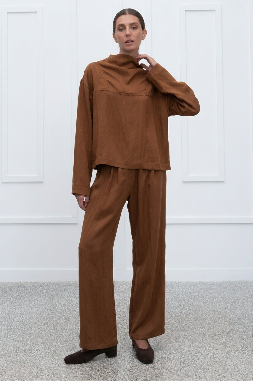 Marguerite Top - Brown
