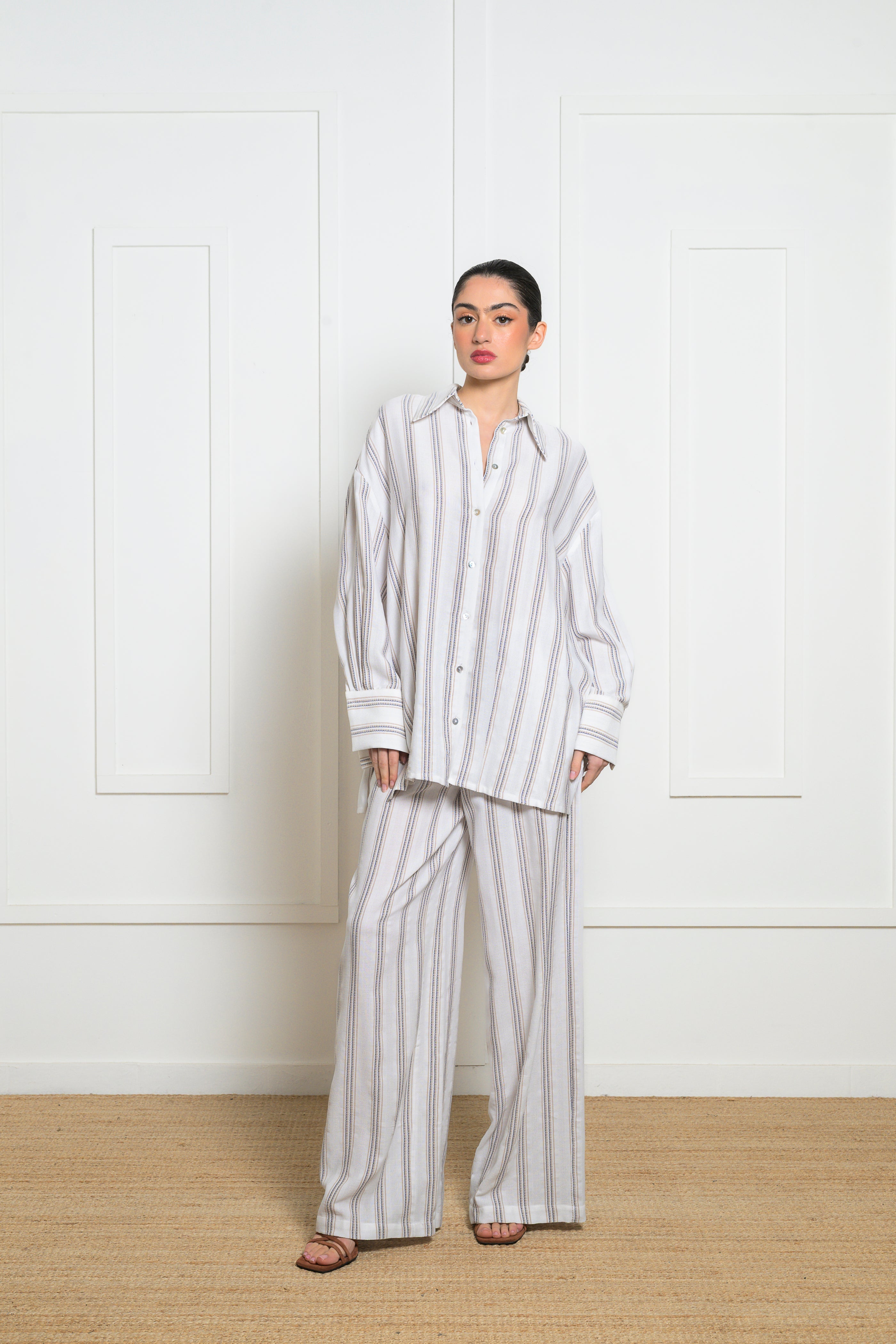 Kalmia Shirt - Striped Blue