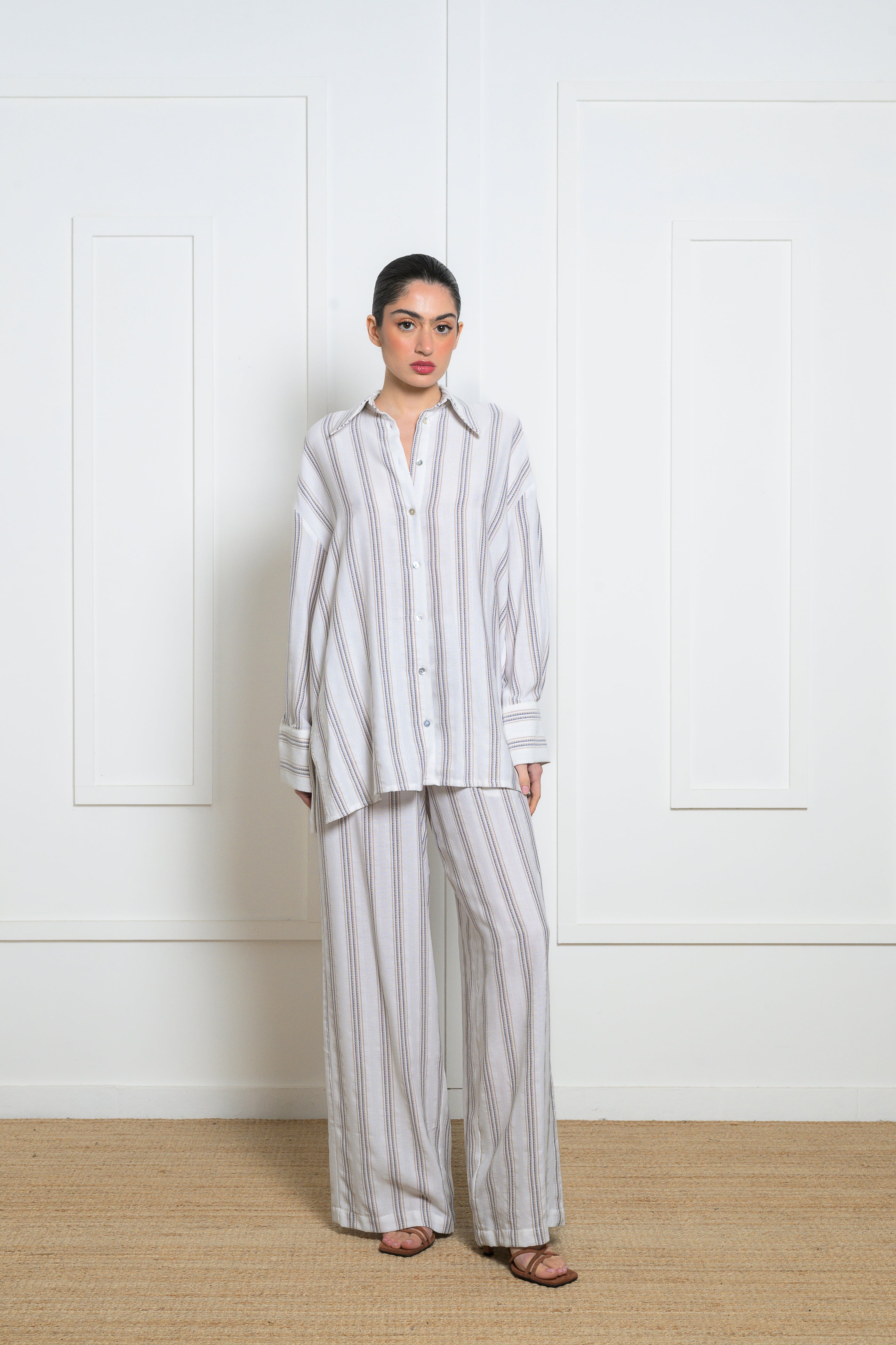 Kalmia Shirt - Striped Blue