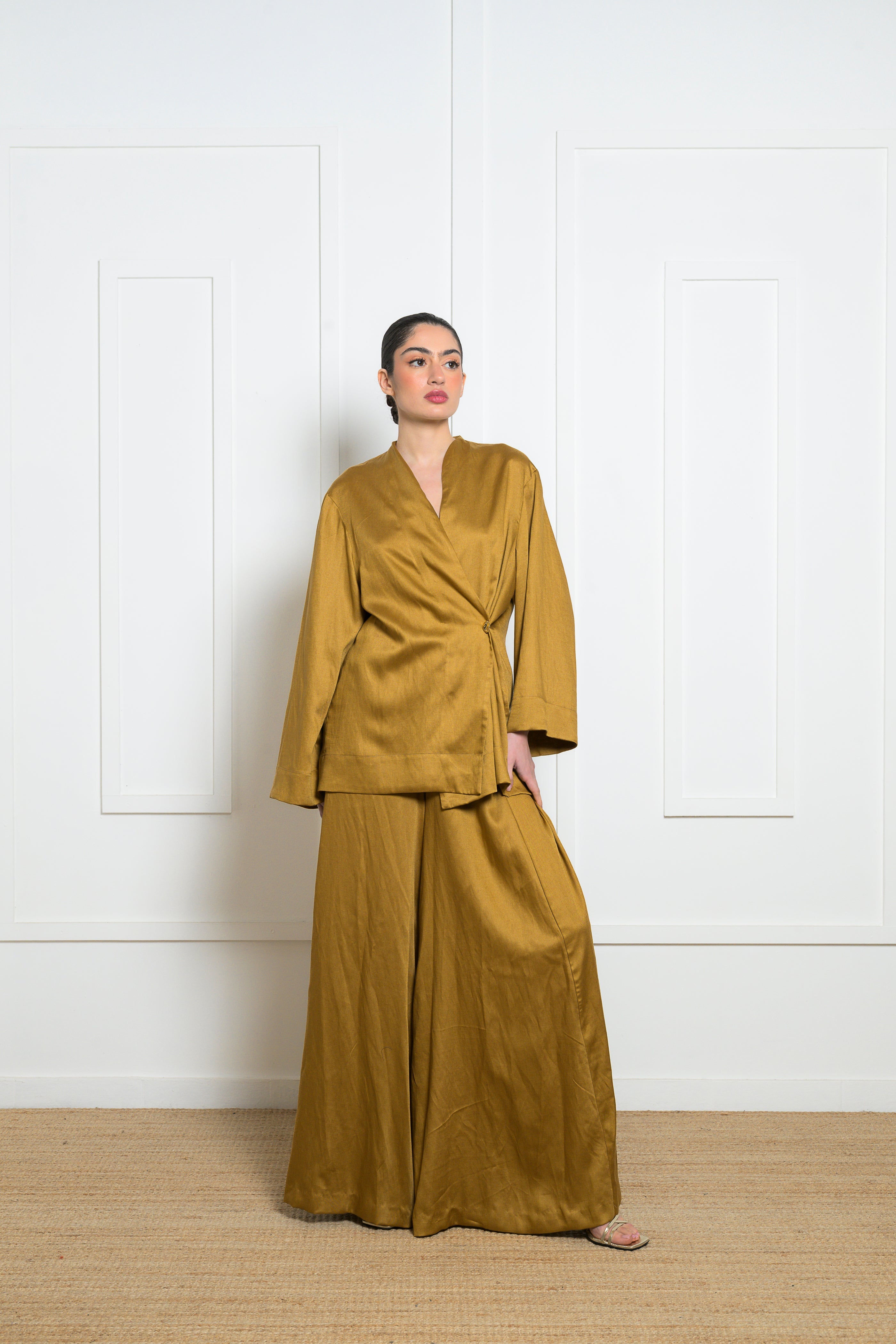 Lotus Kimono - Olive Green