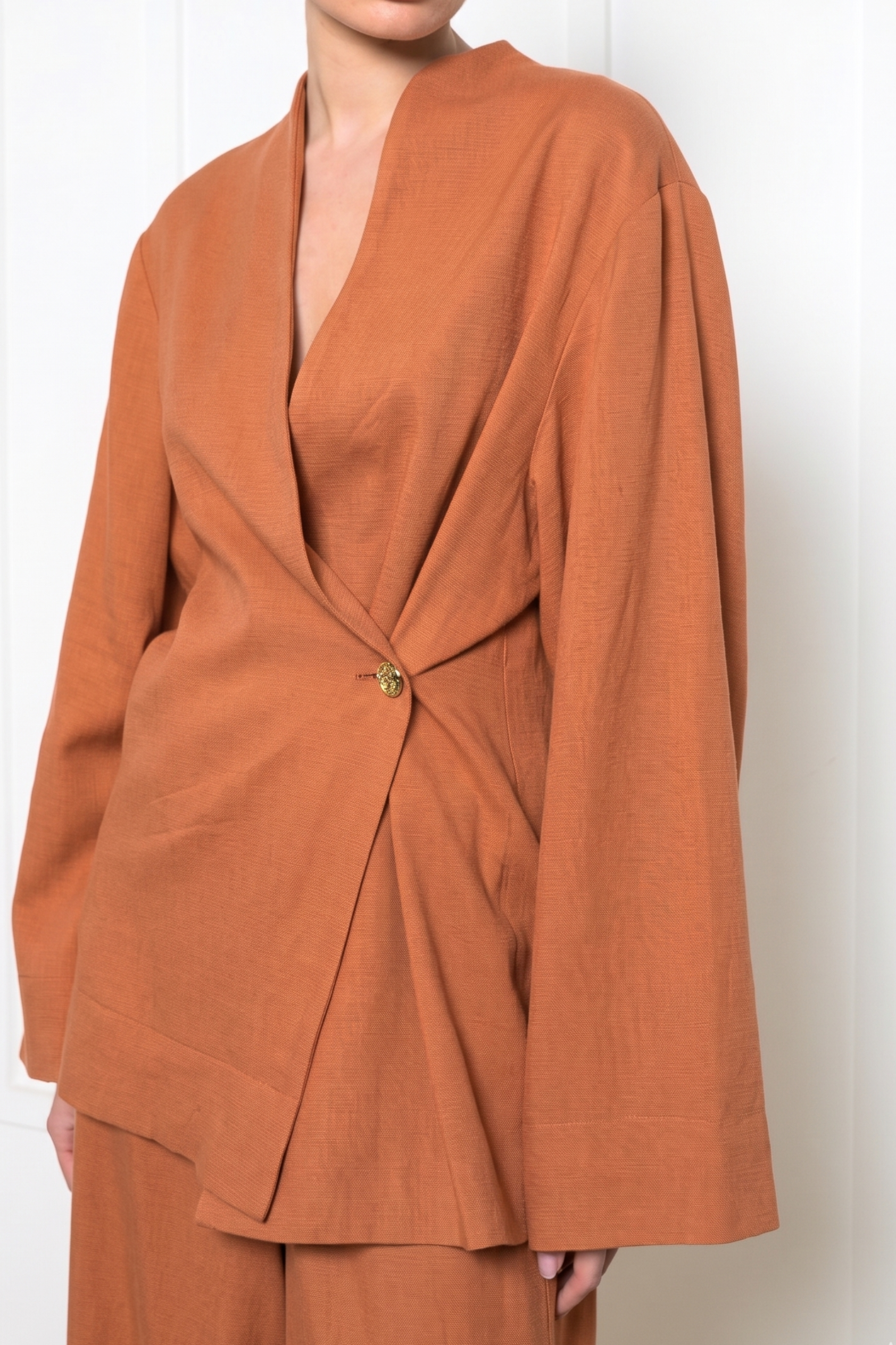 Lotus Kimono - Burnt Orange
