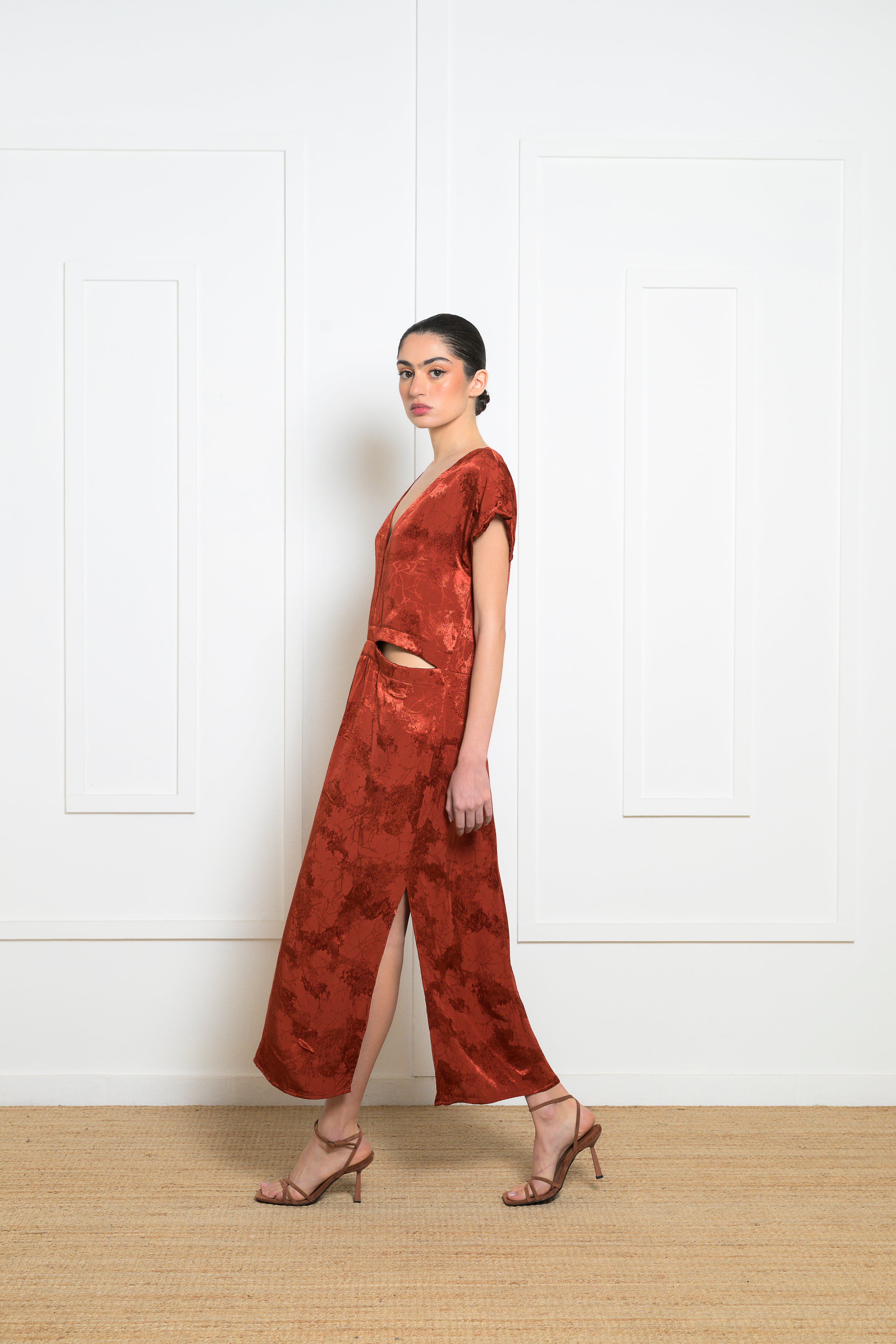 Pansy Dress - Burnt Orange