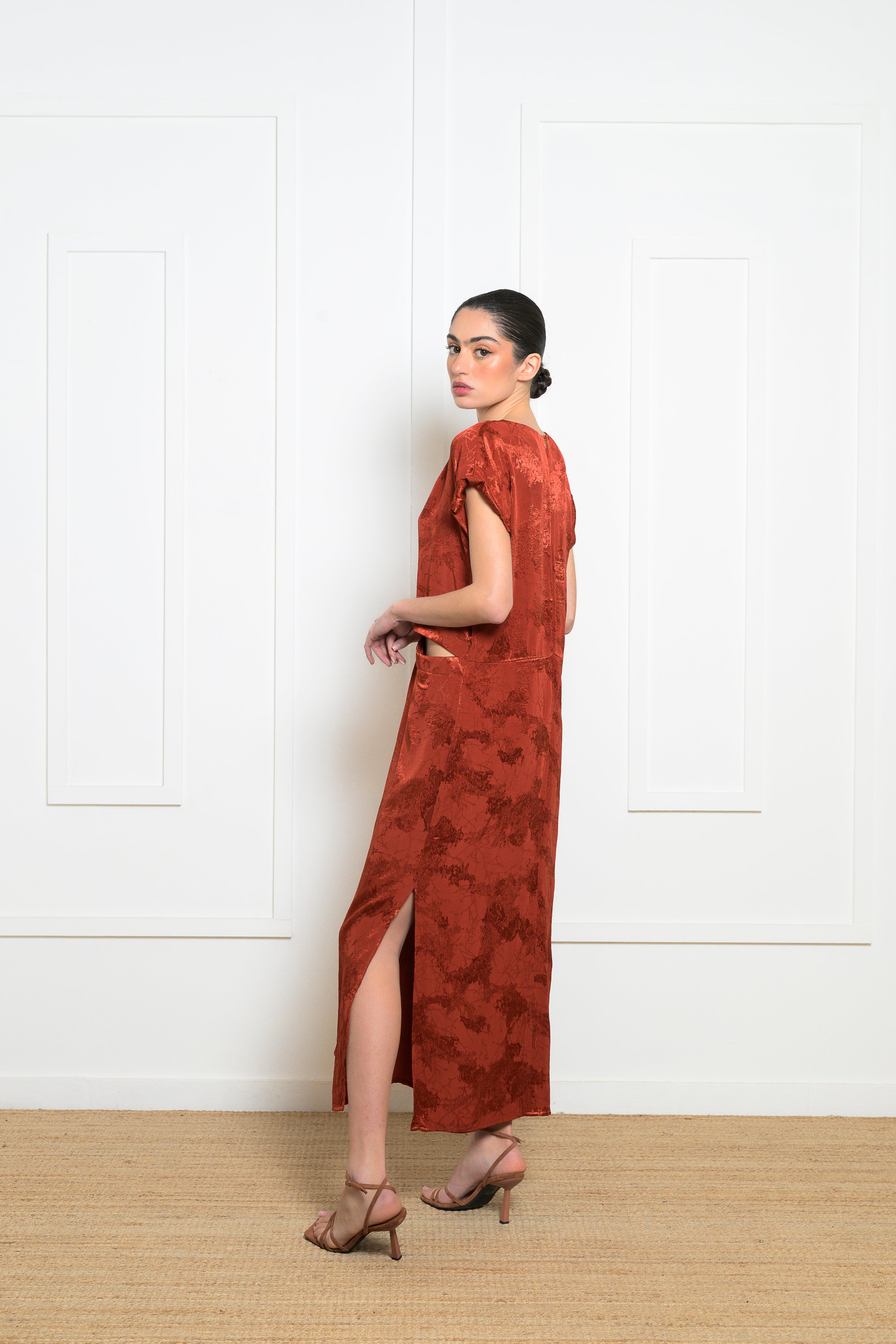 Pansy Dress - Burnt Orange
