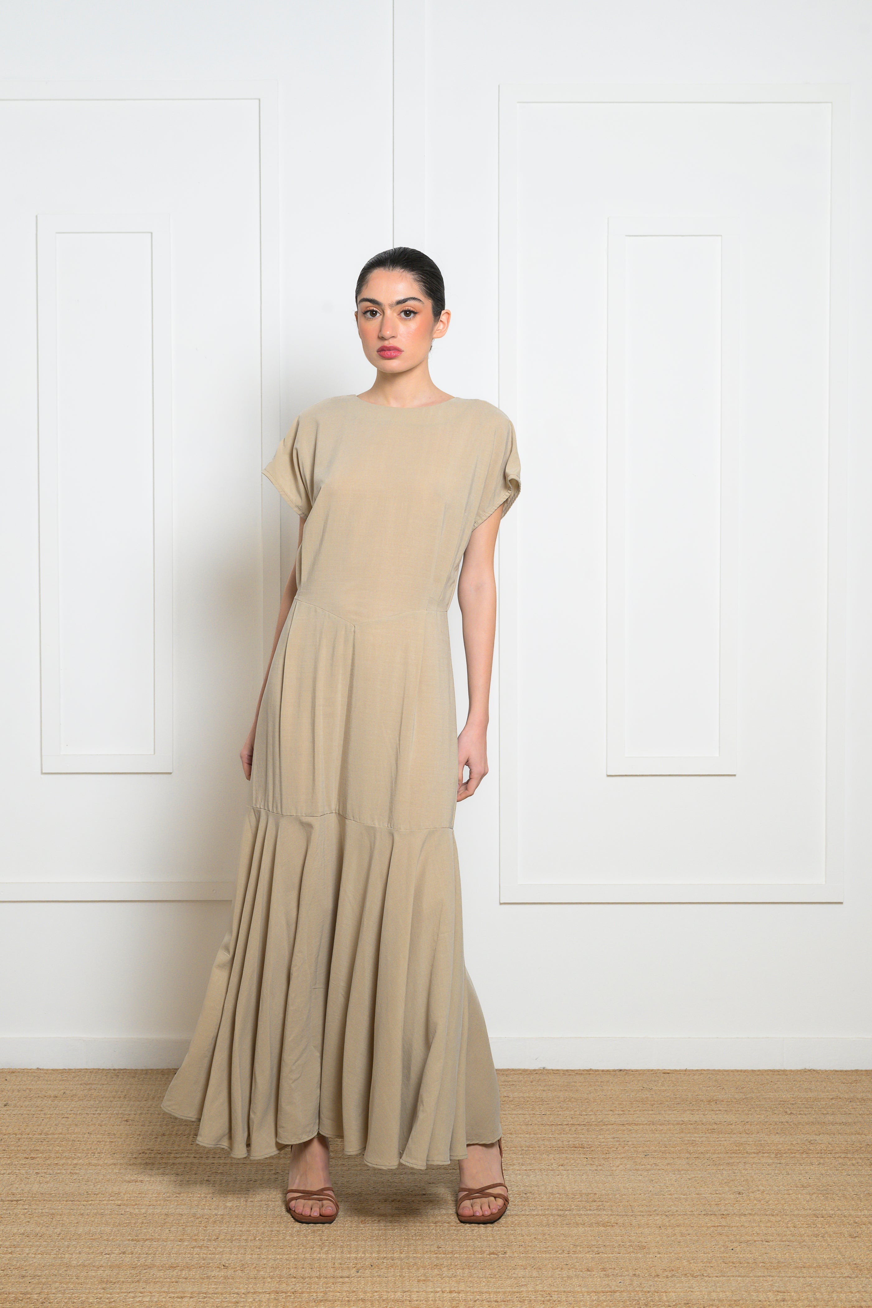 Oleander Dress - Greige