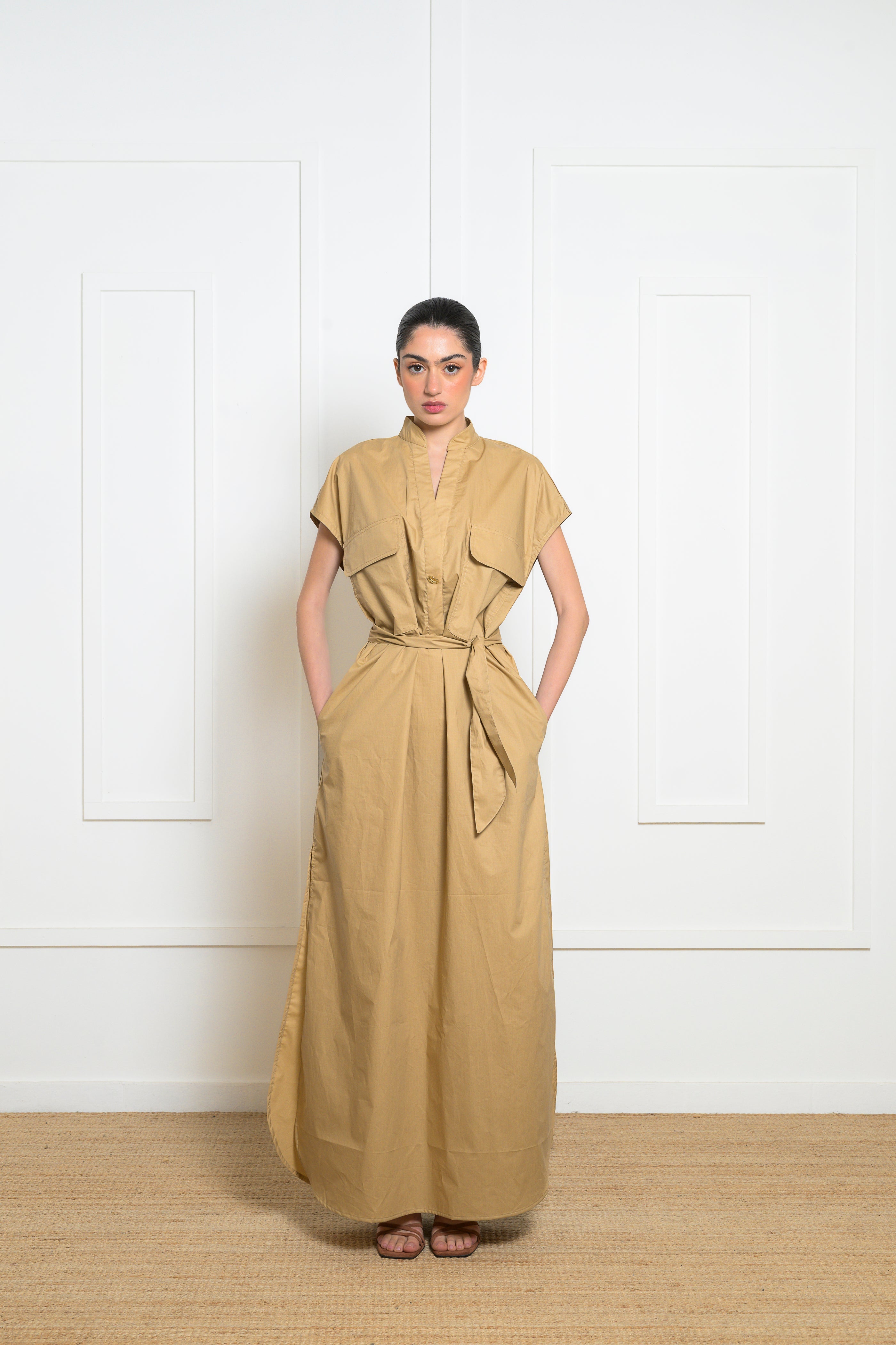 Salvia Dress - Beige