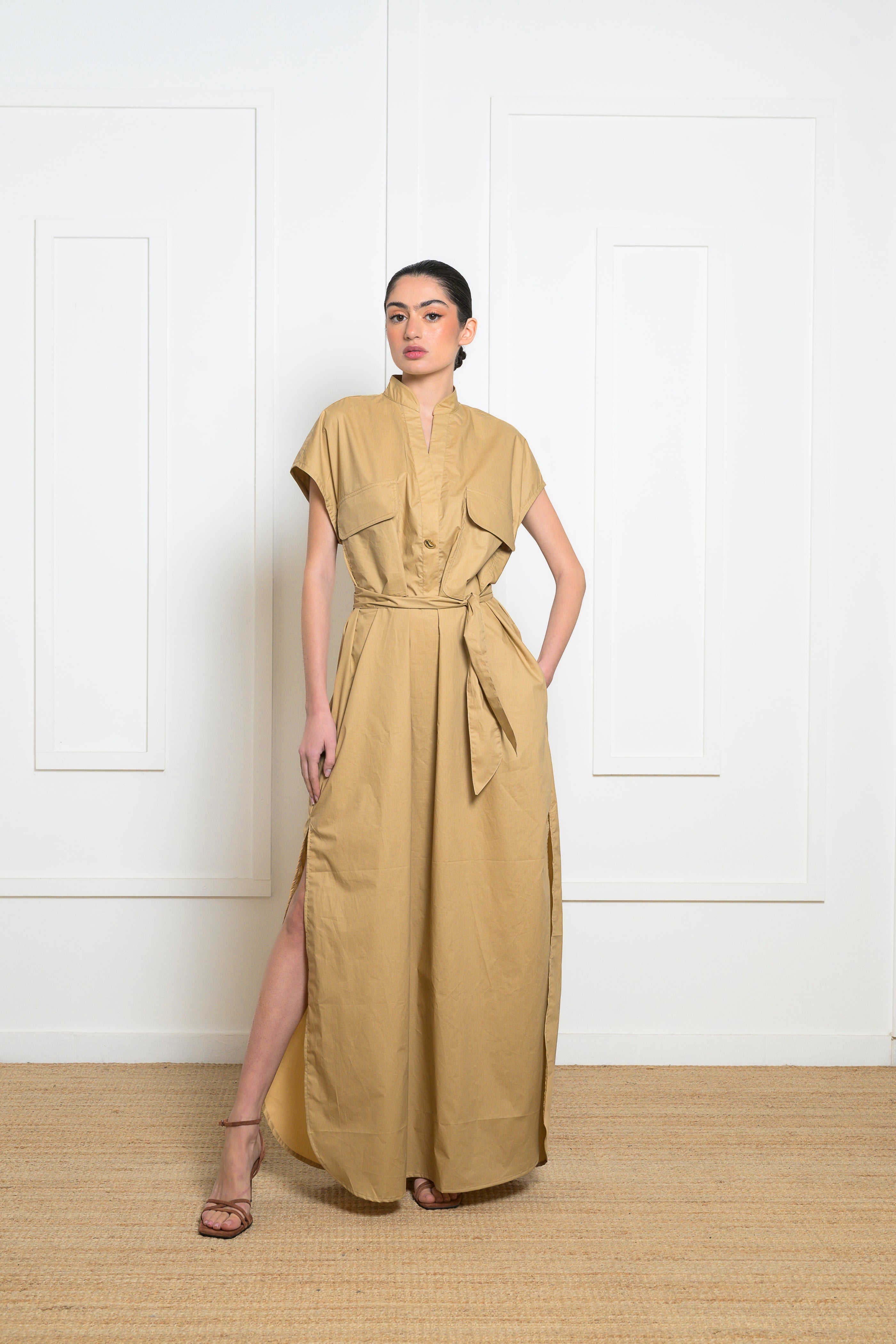 Salvia Dress - Beige