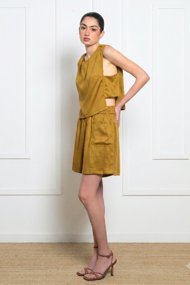 Zinnia Top - Olive Green