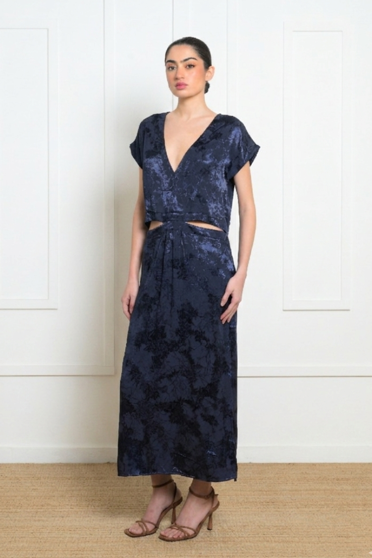 Pansy Dress - Navy Blue