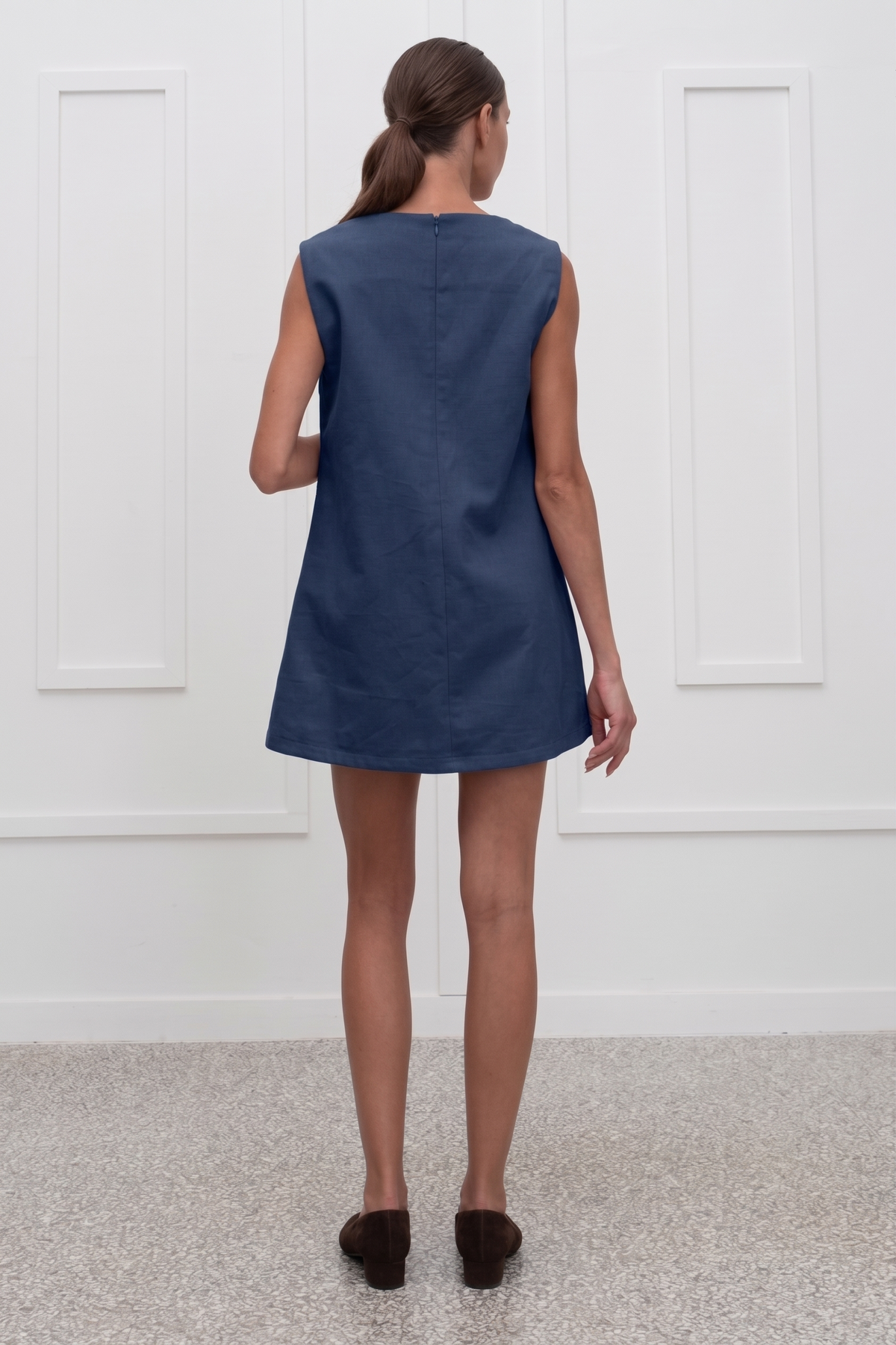 Amelia Dress - Navy Blue